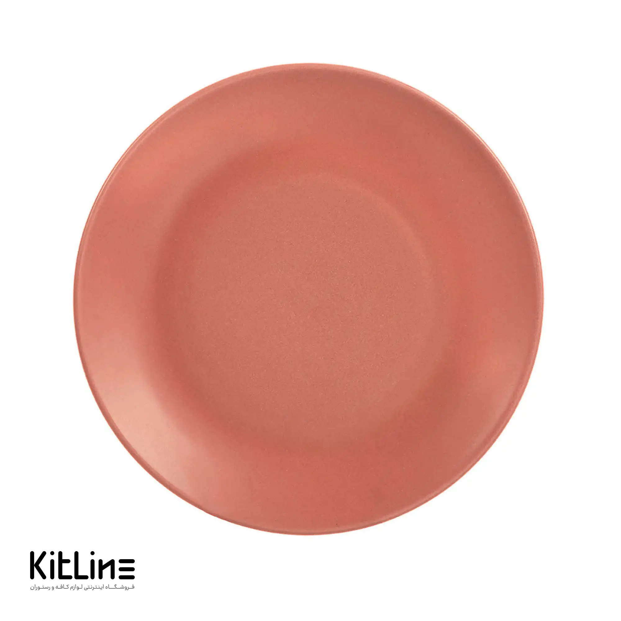 بشقاب تخت اوال سرامیکی ۲۵ سانتیمتری قرمز