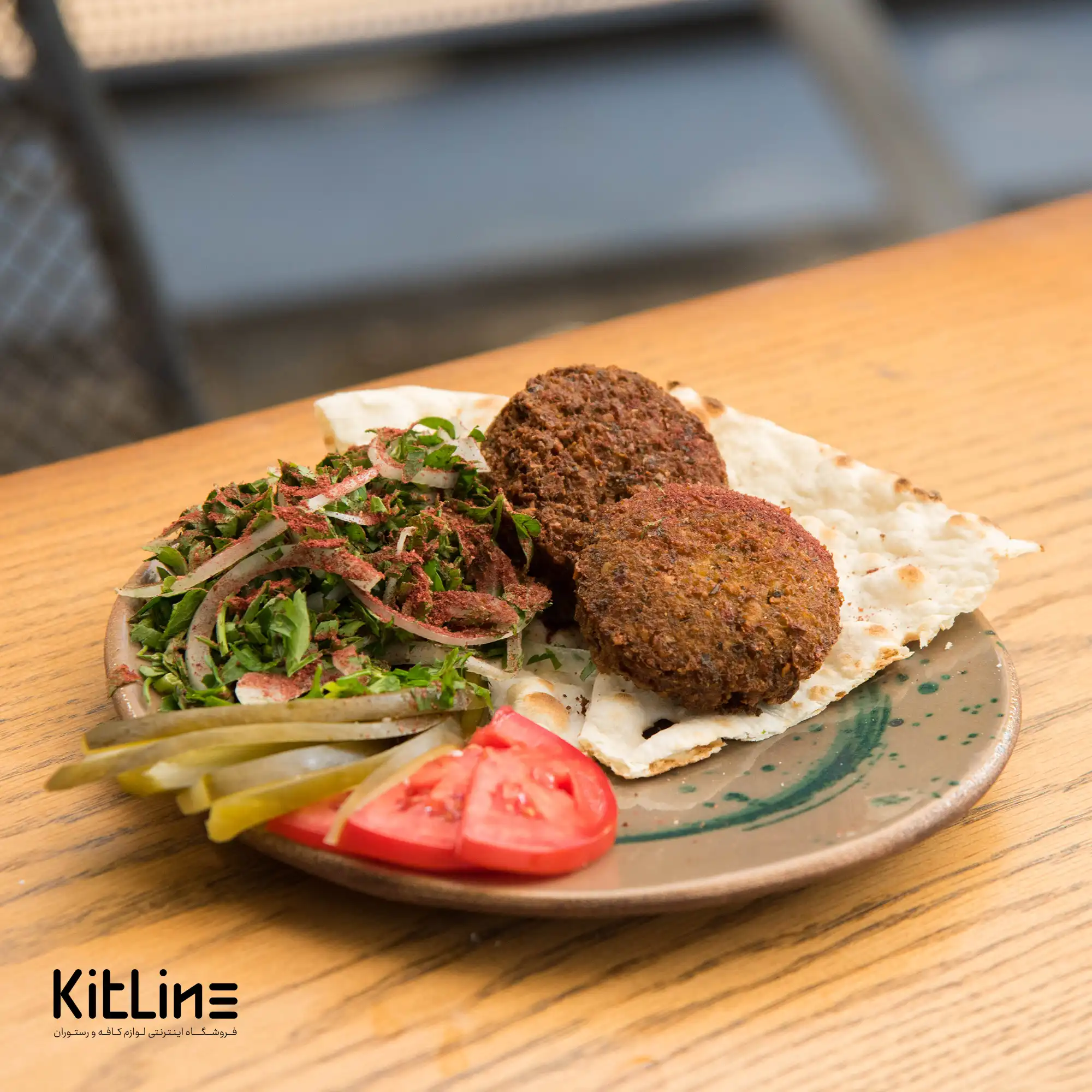 بشقاب سفالی دست ساز ۱۹ سانتیمتری طرح دار خاکی - تصویر 3