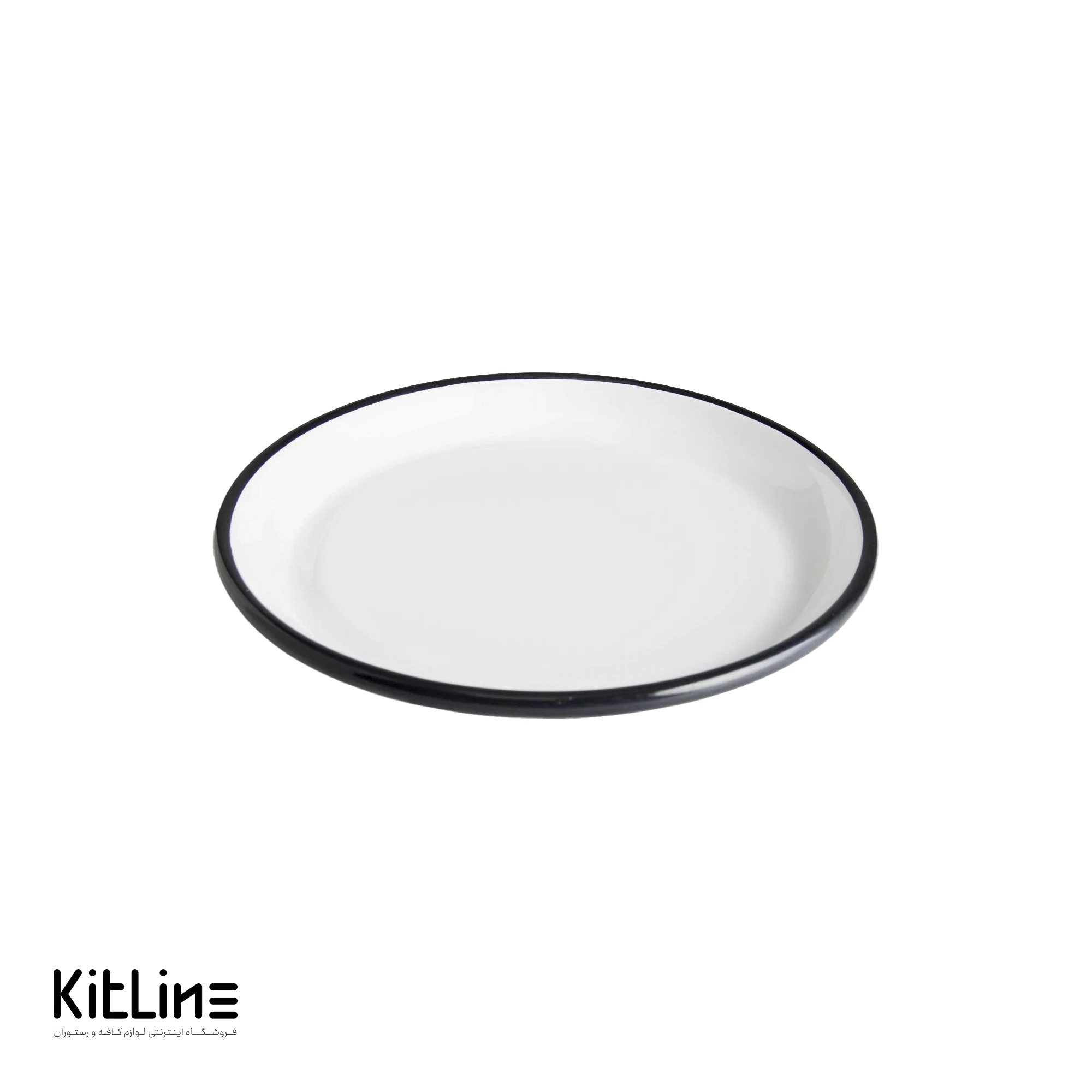 بشقاب پیش دستی لعابی ۲۱ سانتیمتری سفید بنشاد