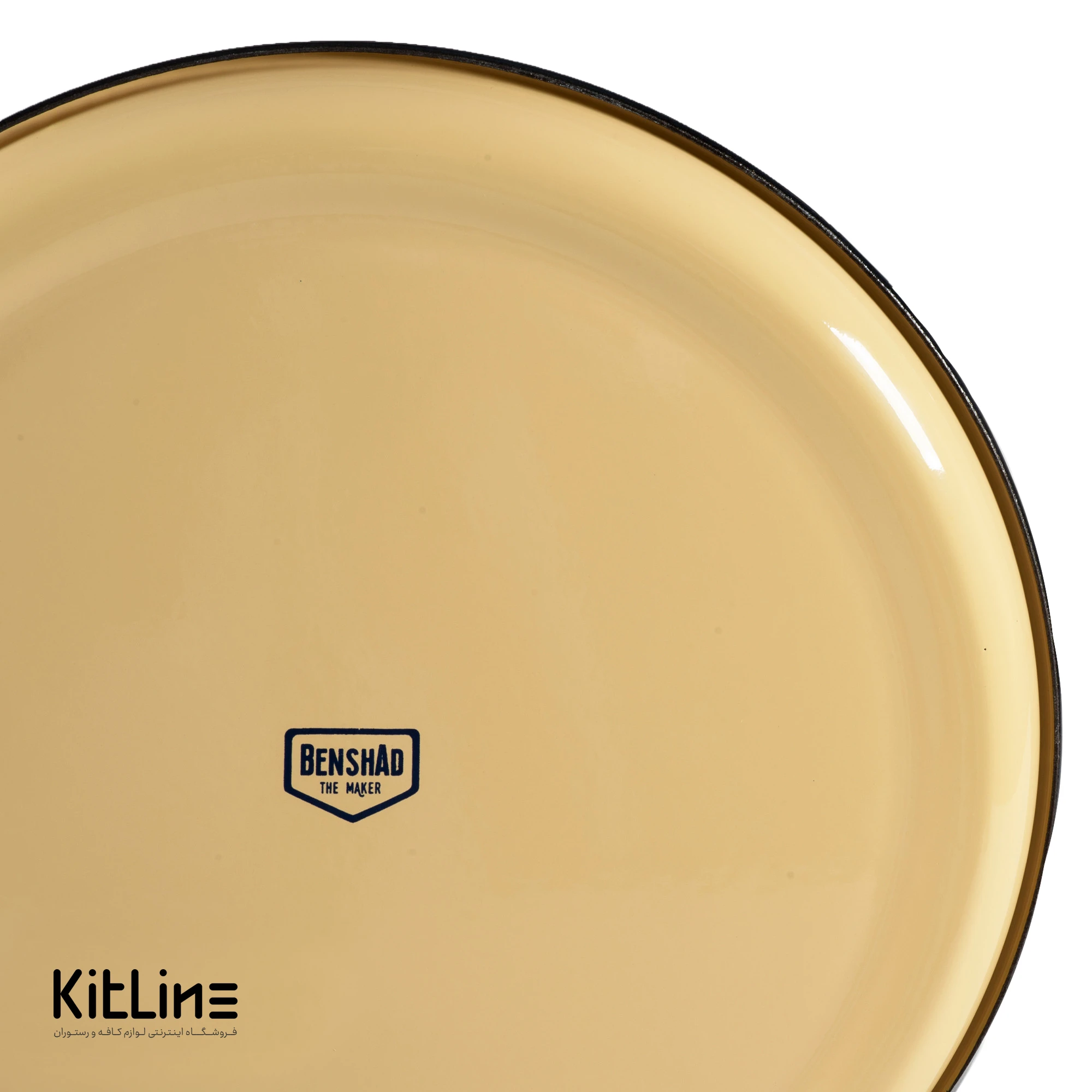 بشقاب پیش دستی لعابی ۲۱ سانتیمتری کرم بنشاد - تصویر 3