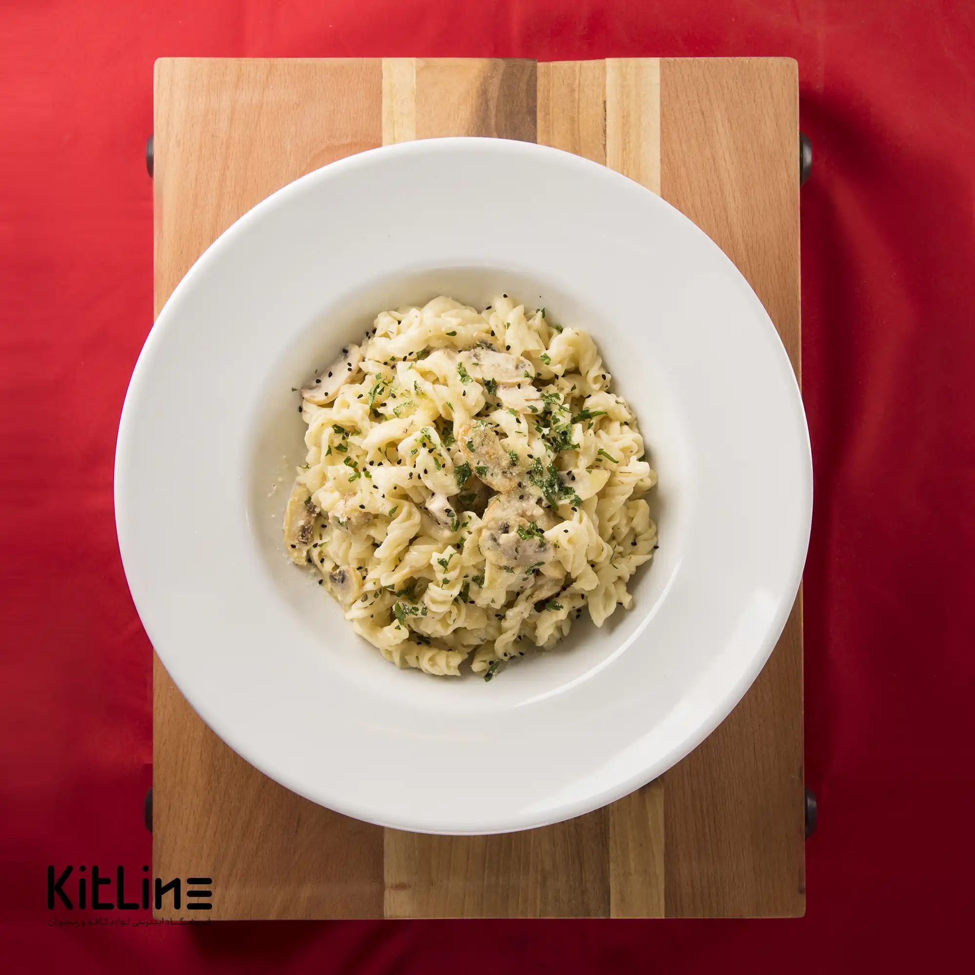 بشقاب گود ملامین ۲۵ سانتیمتری سفید کیچن تک - تصویر 4