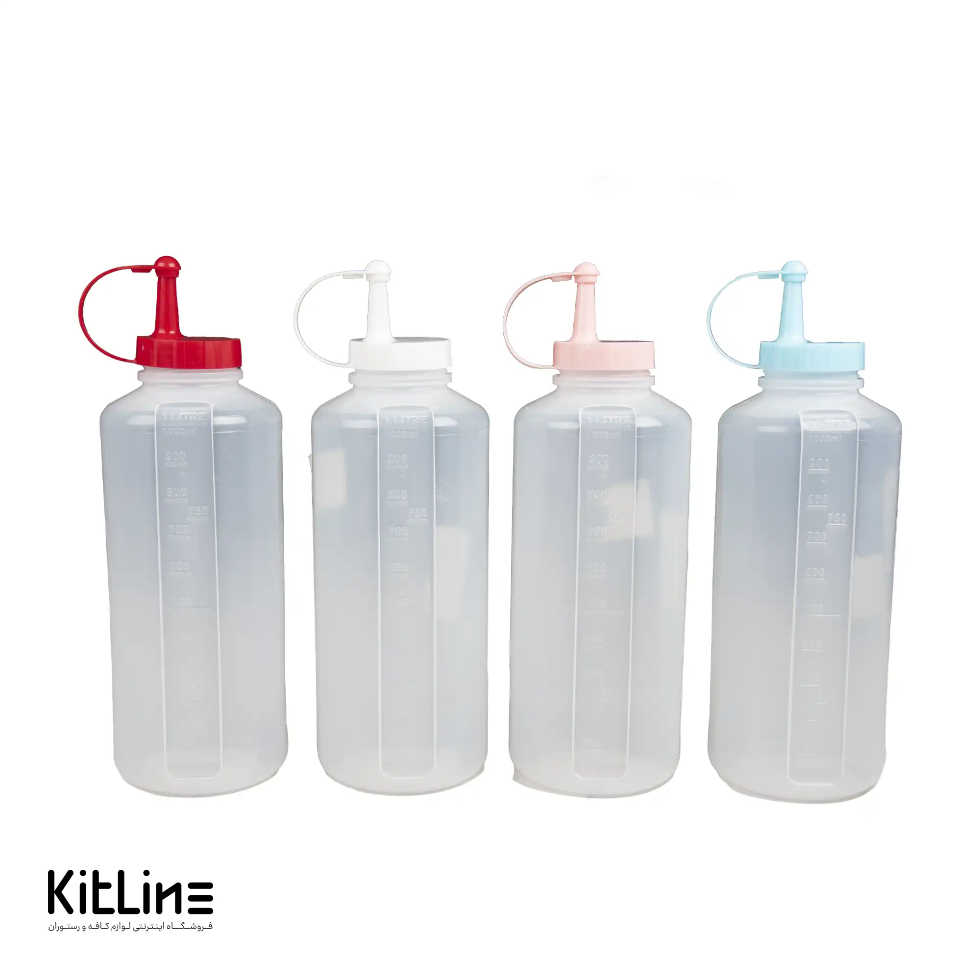 بطری سس پلاستیکی ۱ لیتری شفاف - تصویر 2