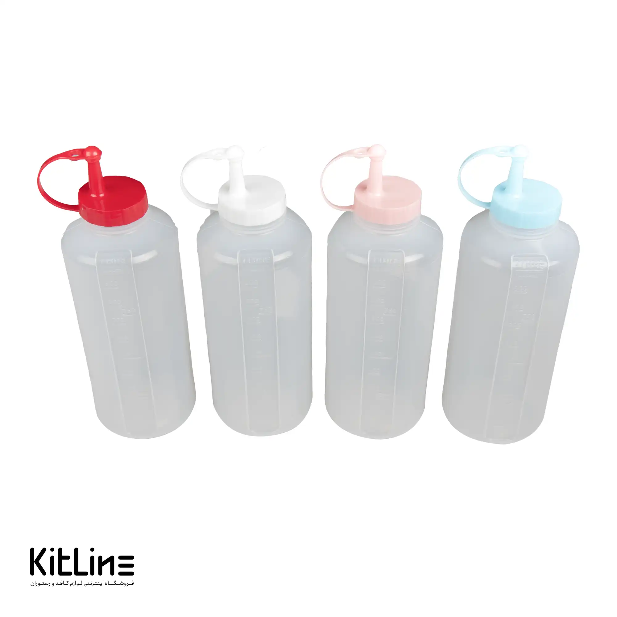 بطری سس پلاستیکی ۱ لیتری شفاف - تصویر 3