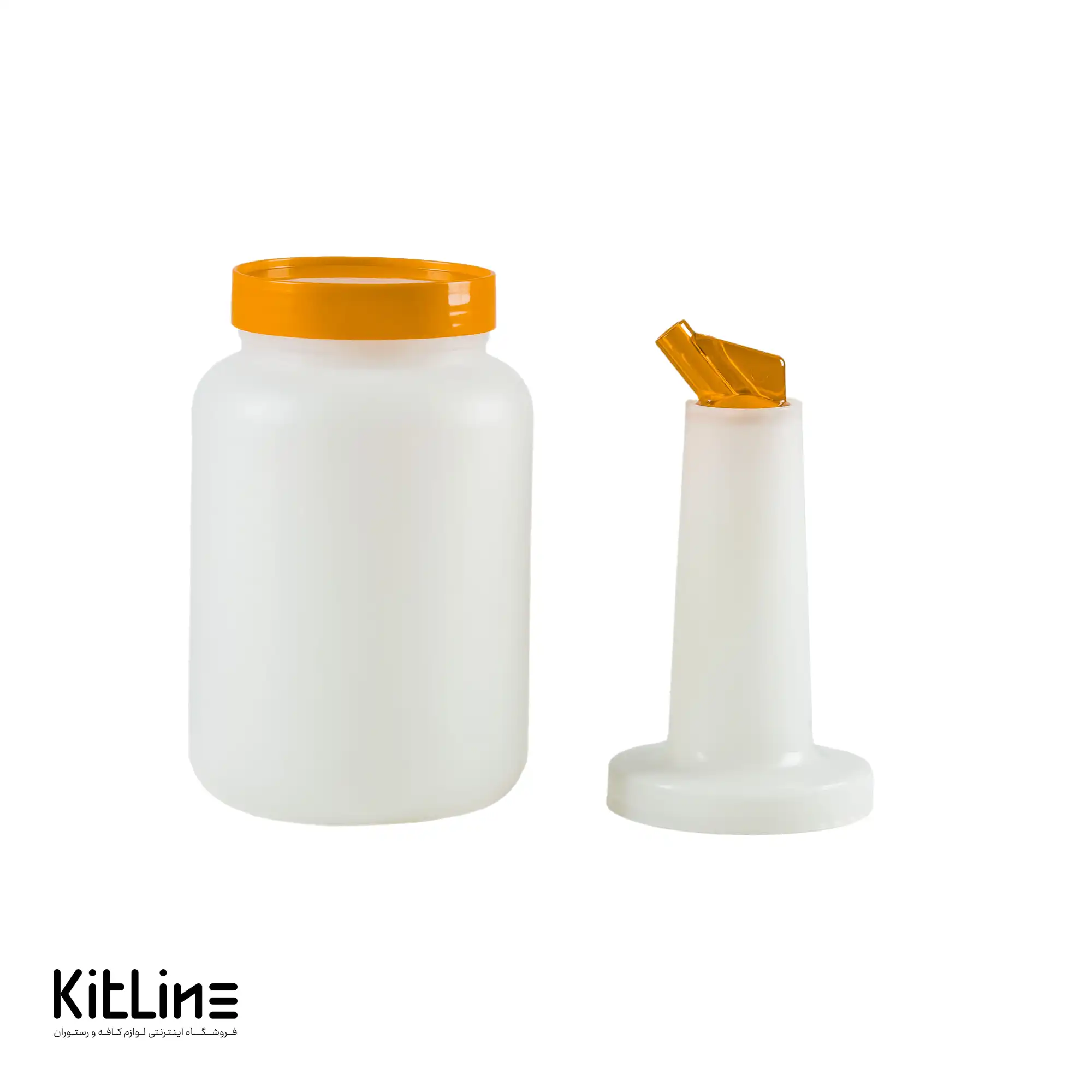 بطری ۲ لیتری با در آسان ریز نارنجی - تصویر 3