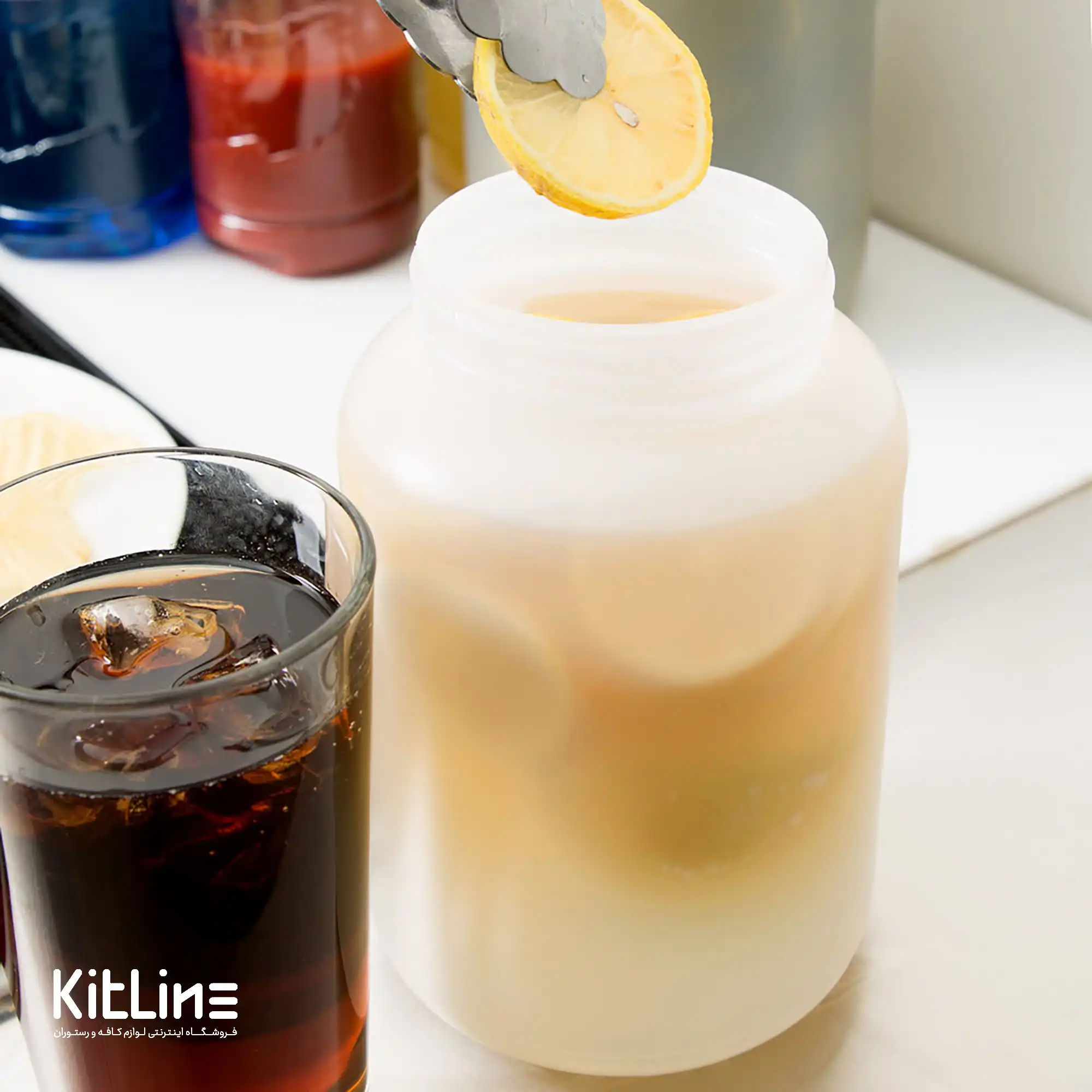 بطری ۲ لیتری با در آسان ریز نارنجی - تصویر 2