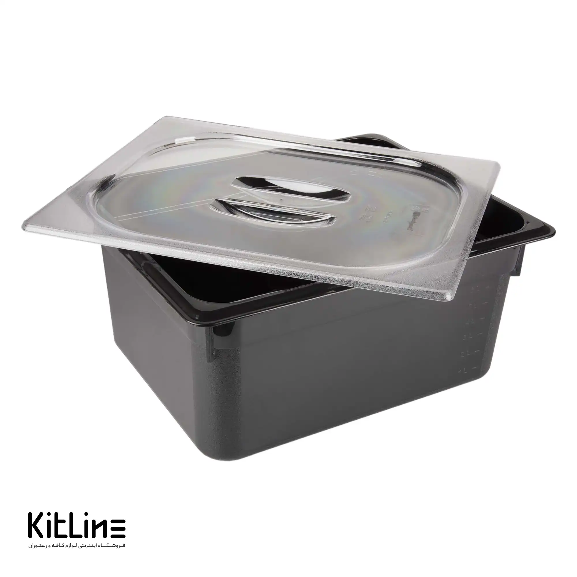 بن ماری ۱/۲ پلی کربنات عمق ۱۵ مشکی به همراه در - تصویر 2