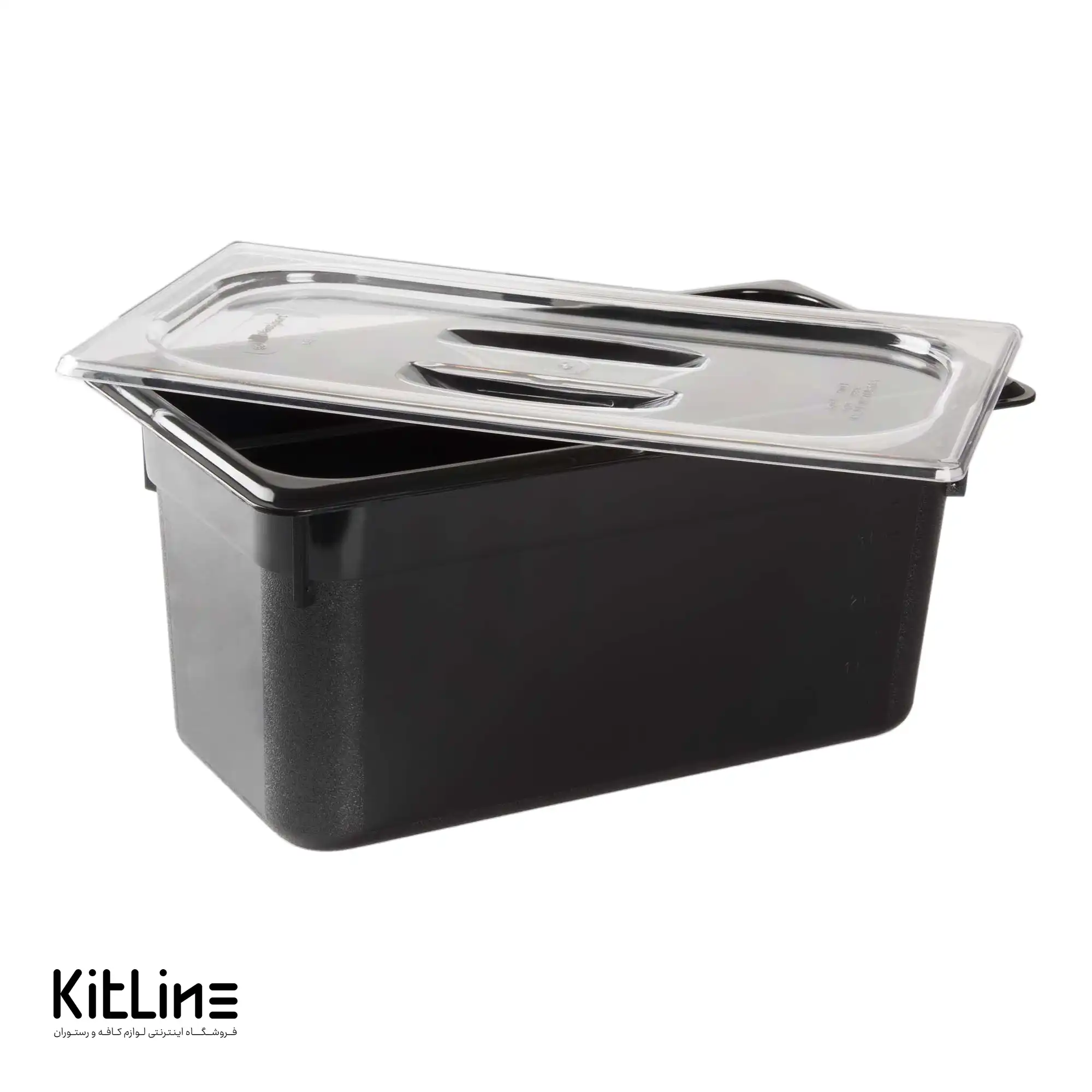 بن ماری ۱/۳ پلی کربنات عمق ۱۵ مشکی به همراه در - تصویر 2