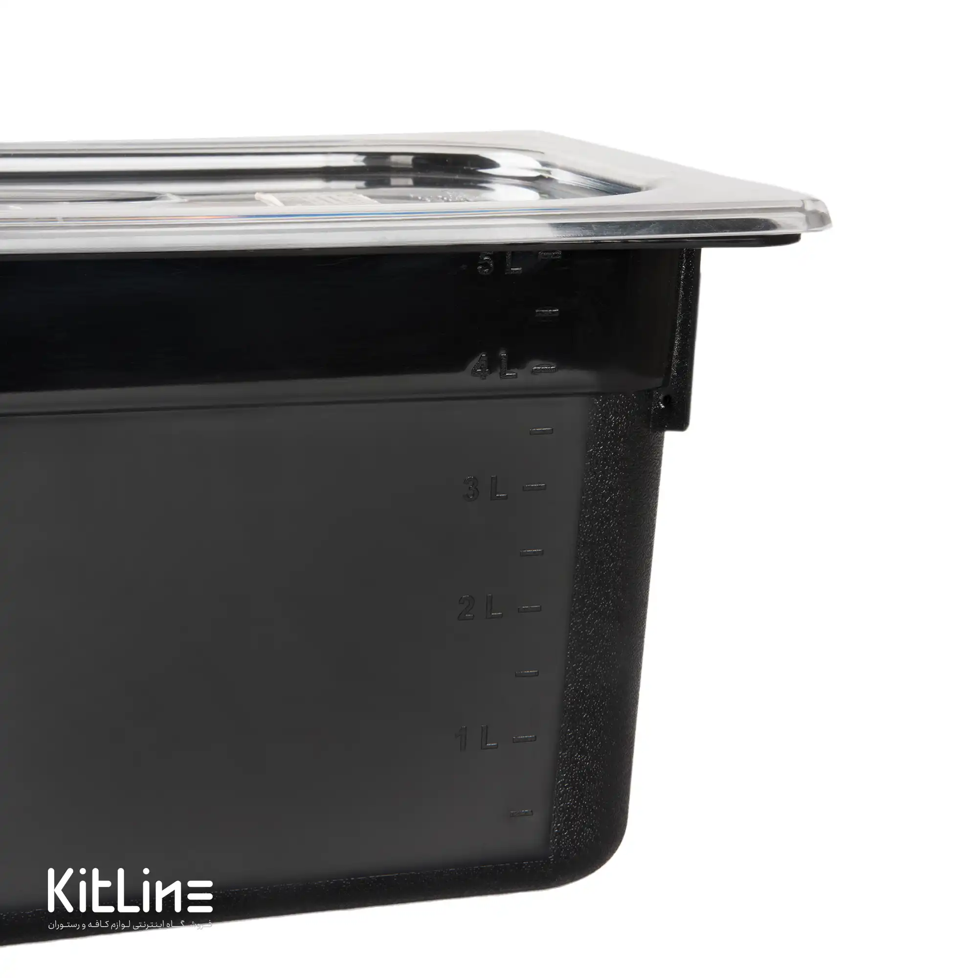 بن ماری ۱/۳ پلی کربنات عمق ۱۵ مشکی به همراه در - تصویر 3