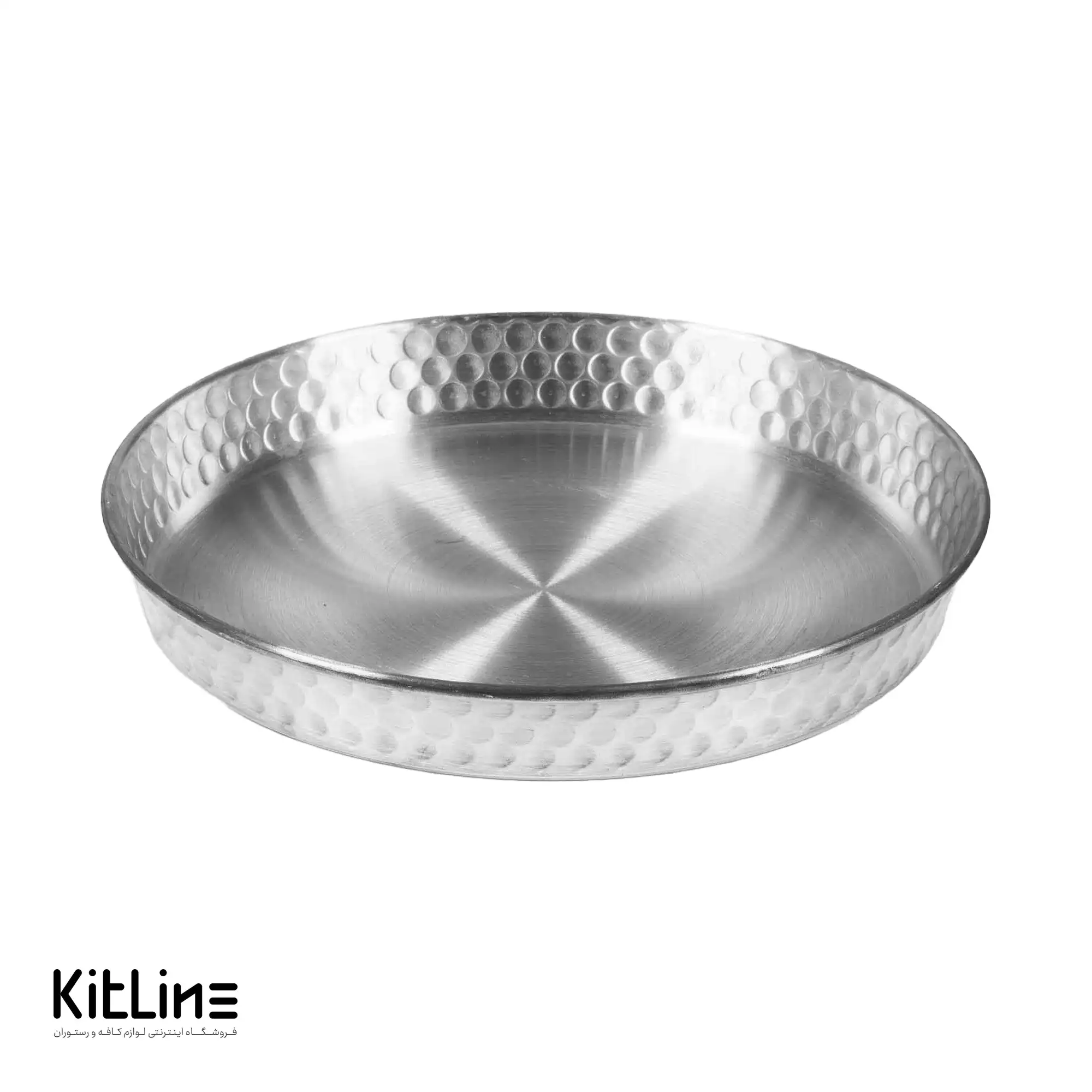 تابه آلومینیومی چکشی بدون دسته ۲۵ سانتیمتری