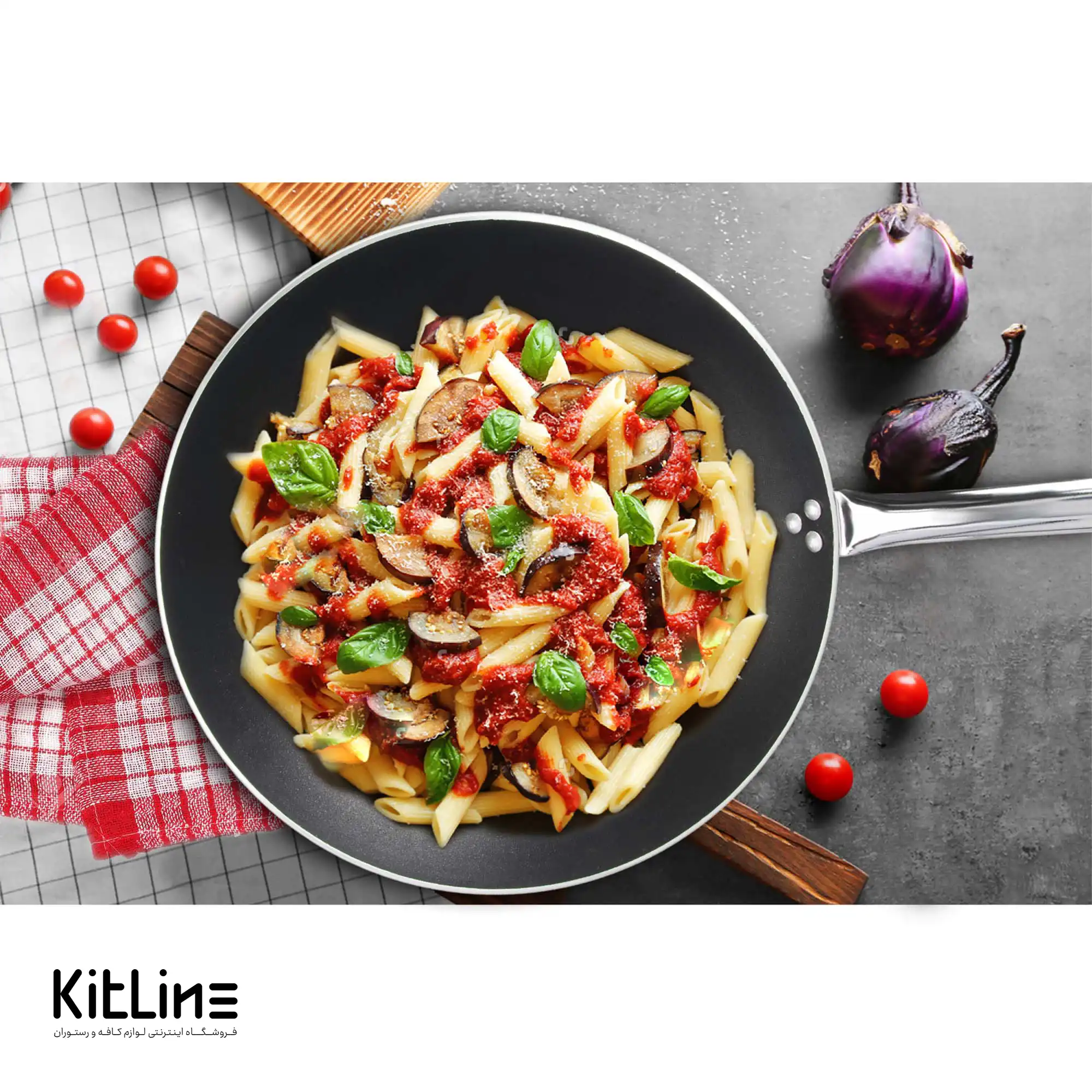 تابه وک تفلون ۳۶ سانتیمتری کیچن تک - تصویر 5