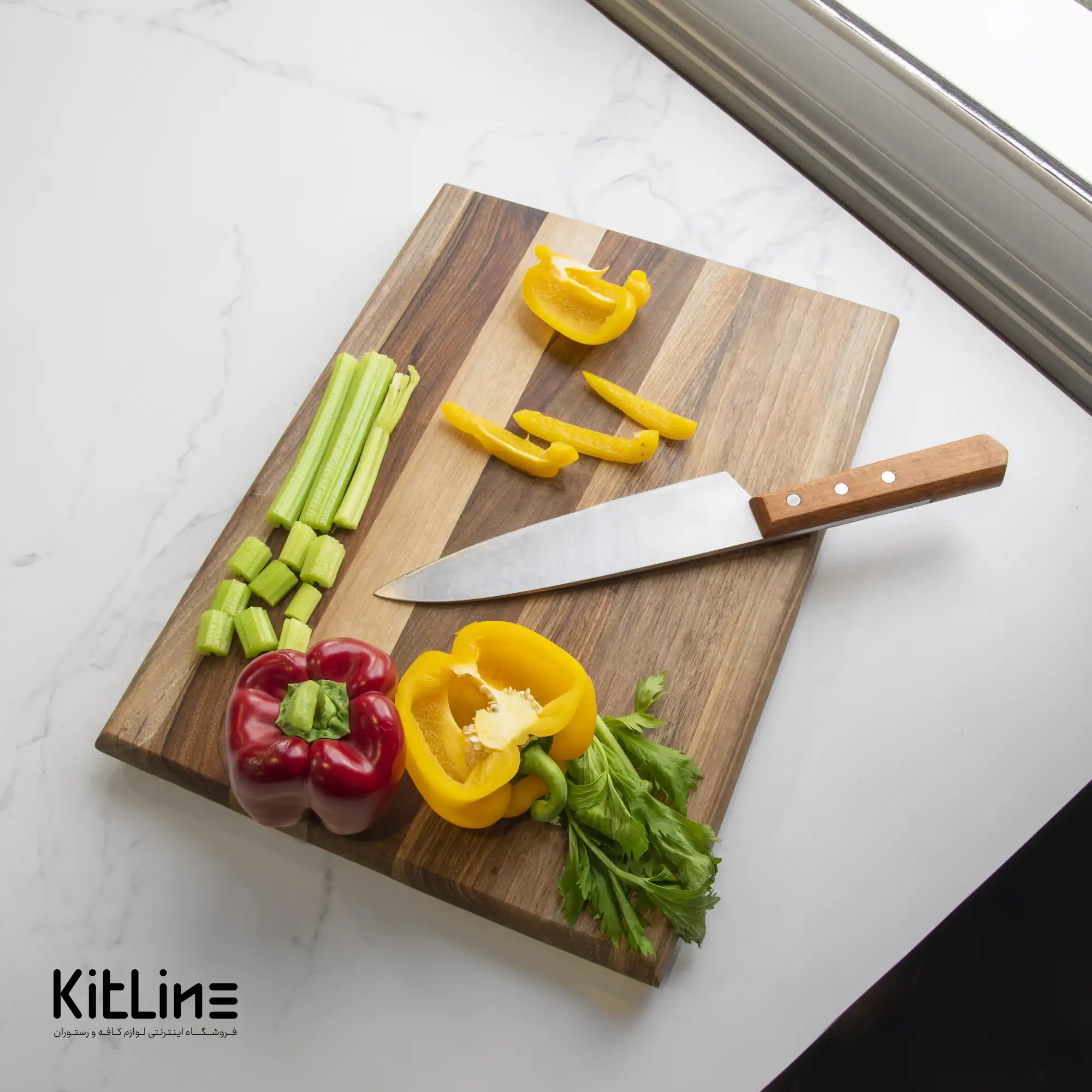 تخته کار چوبی لبه گرد ۳۰×۵۰ سانتیمتری - تصویر 6