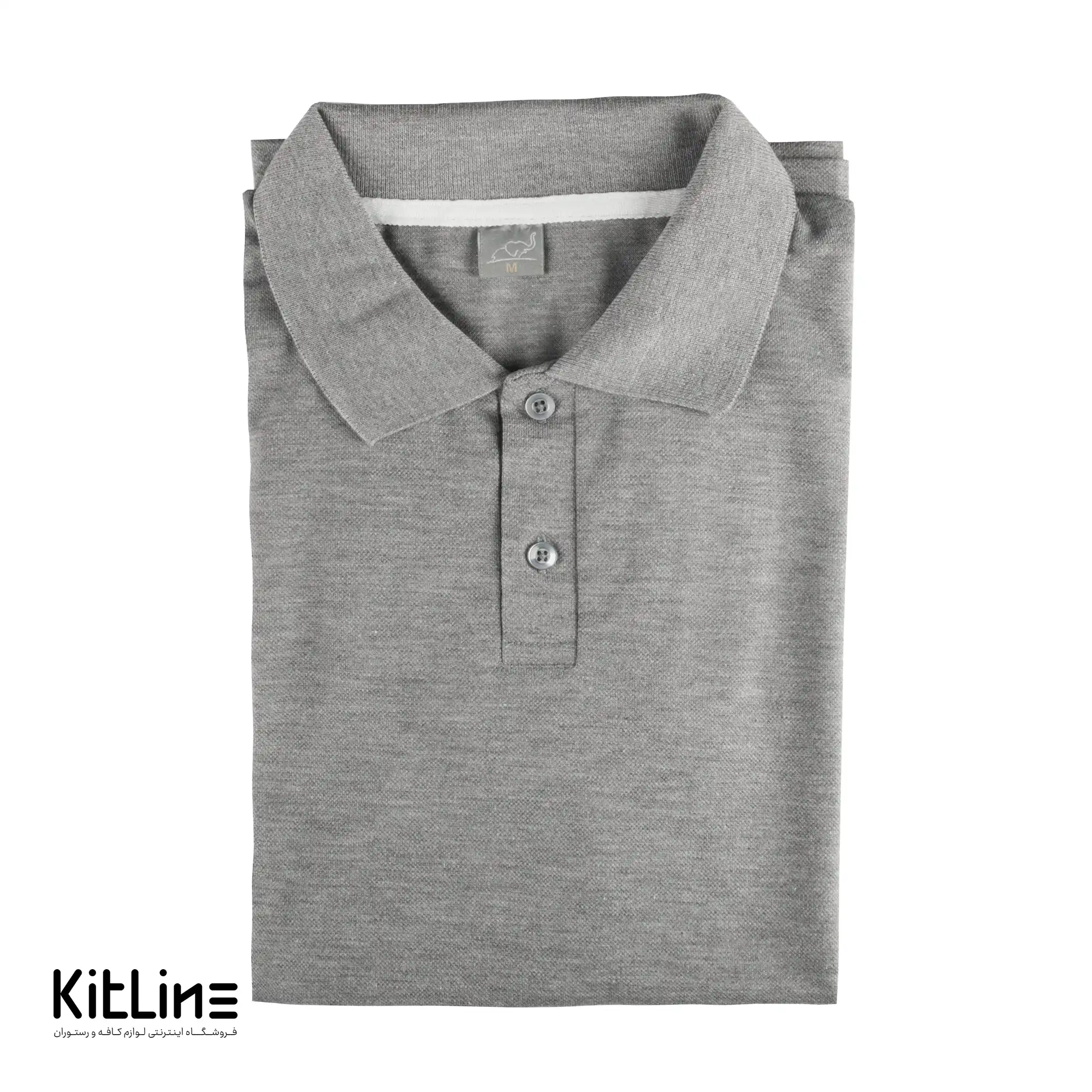 تیشرت آستین کوتاه جودون طوسی پوشاکو - تصویر 3