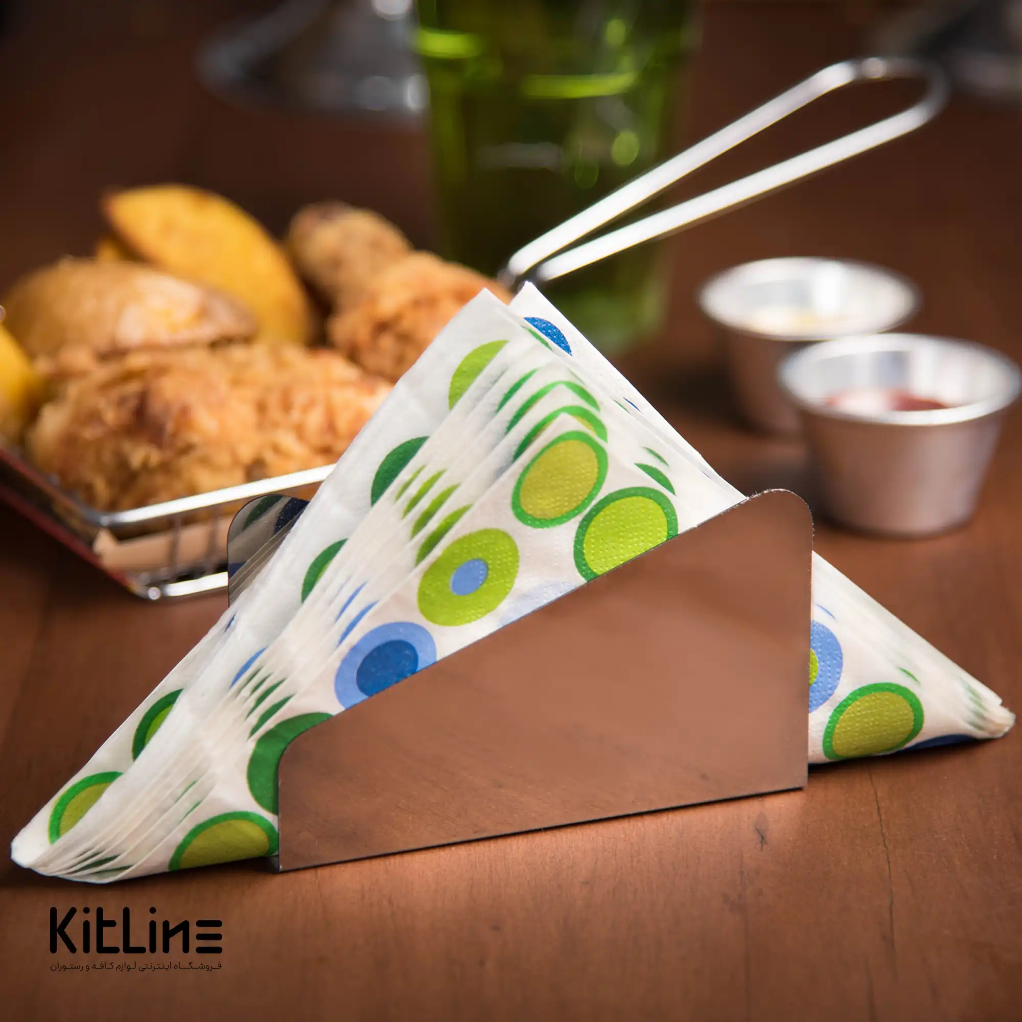 جای دستمال کاغذی استیل کیچن تک - تصویر 4