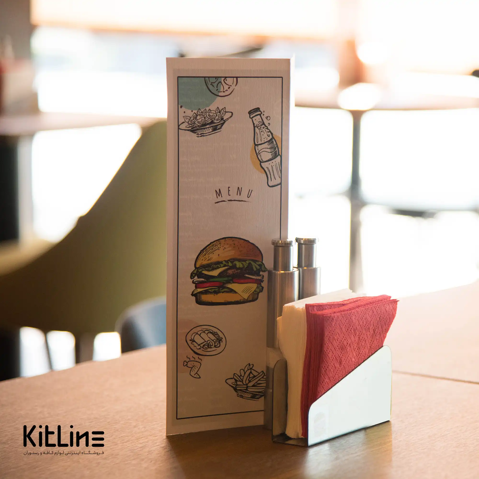 جای دستمال کاغذی استیل کیچن تک - تصویر 5