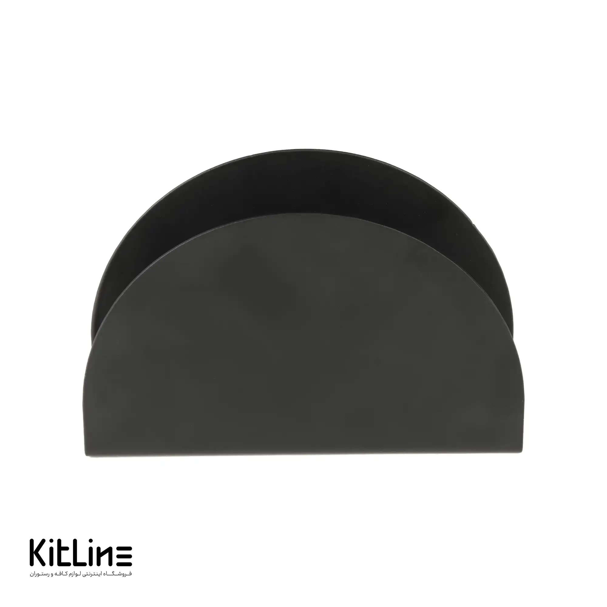 جای دستمال کاغذی طرح هلالی مشکی فلزی کیچن تک - تصویر 2