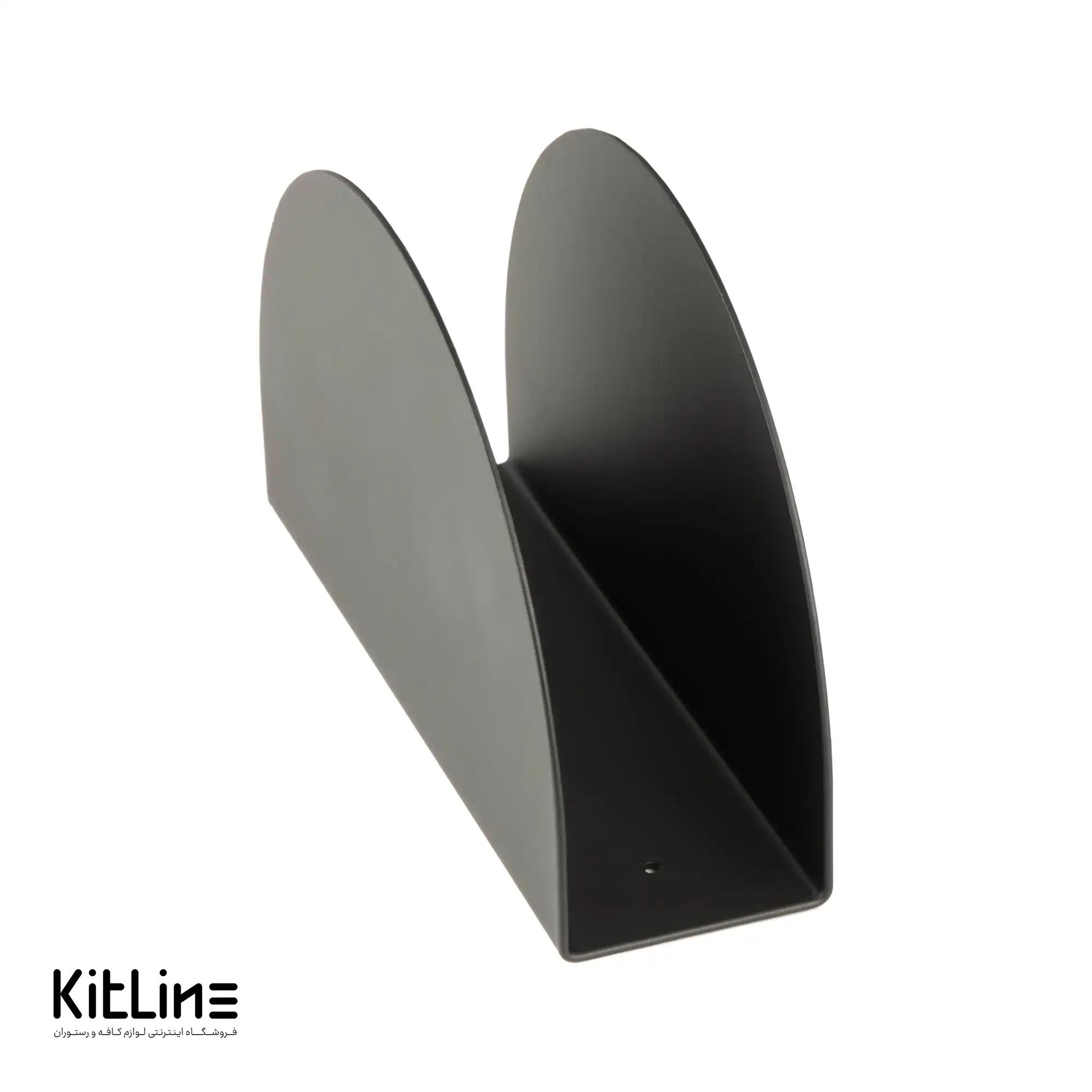 جای دستمال کاغذی طرح هلالی مشکی فلزی کیچن تک - تصویر 3