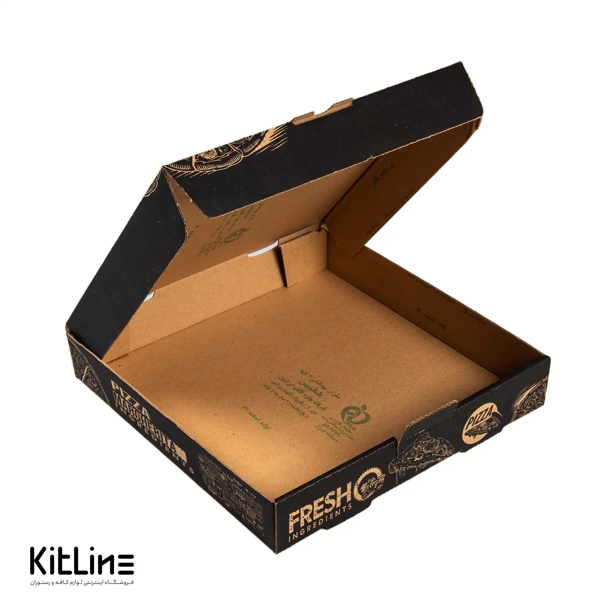 جعبه پیتزا کاغذی ایفلوت ۲۸ سانتیمتری (کارتن ۱۰۰ عددی) - تصویر 2