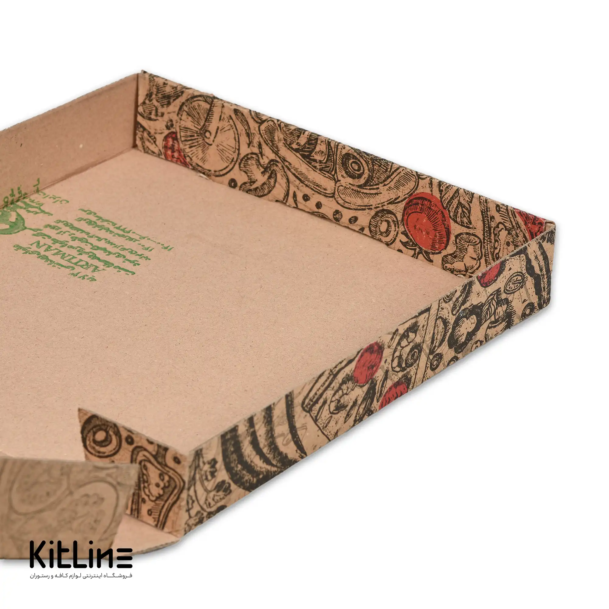 جعبه پیتزا کاغذی طرح پیزا ۲۴ سانتیمتری (کارتن ۱۰۰ عددی) - تصویر 4