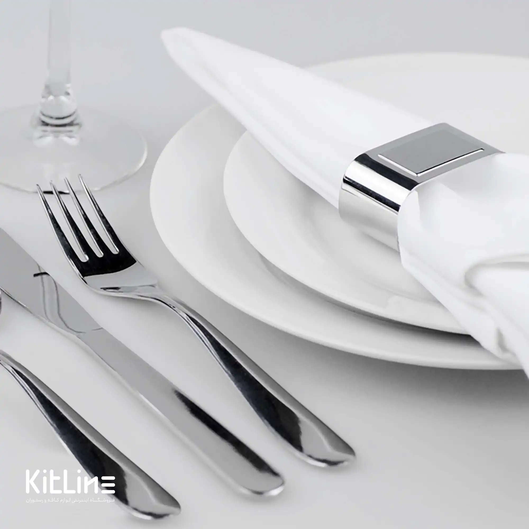 حلقه دستمال سفره استیل ۶ سانتیمتری ترامونتینا - تصویر 4