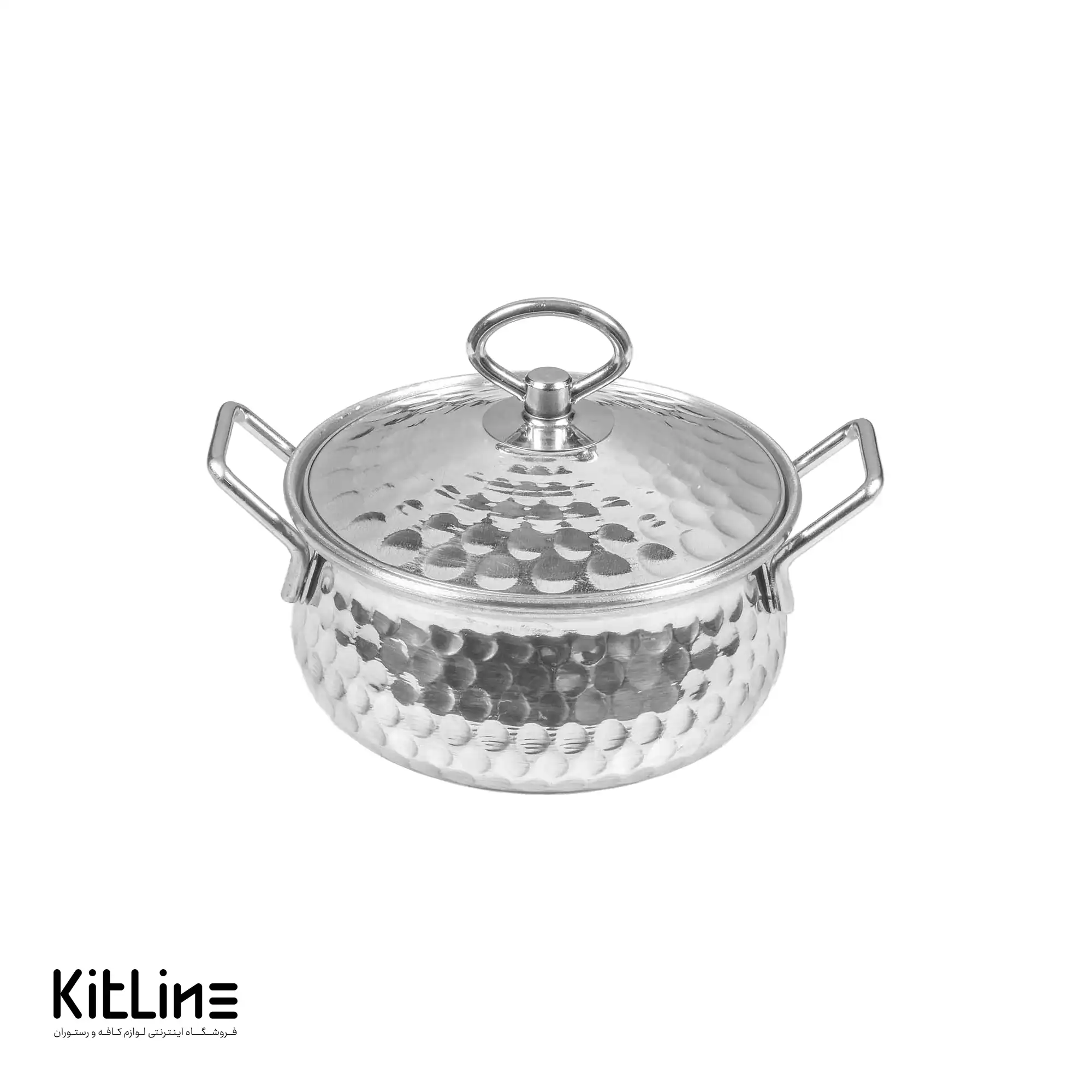 دیگچه آلومینیومی چکشی ۱۲۰۰ میلی‌لیتری