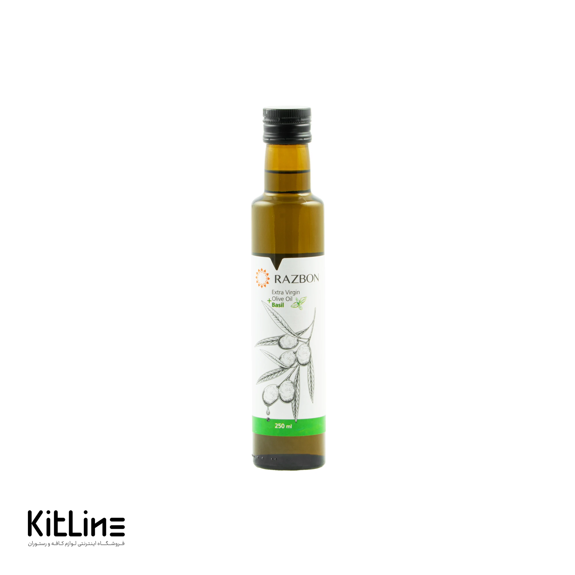 روغن زیتون فرابکر با طعم ریحان رزبن (۲۵۰ میلی لیتری)