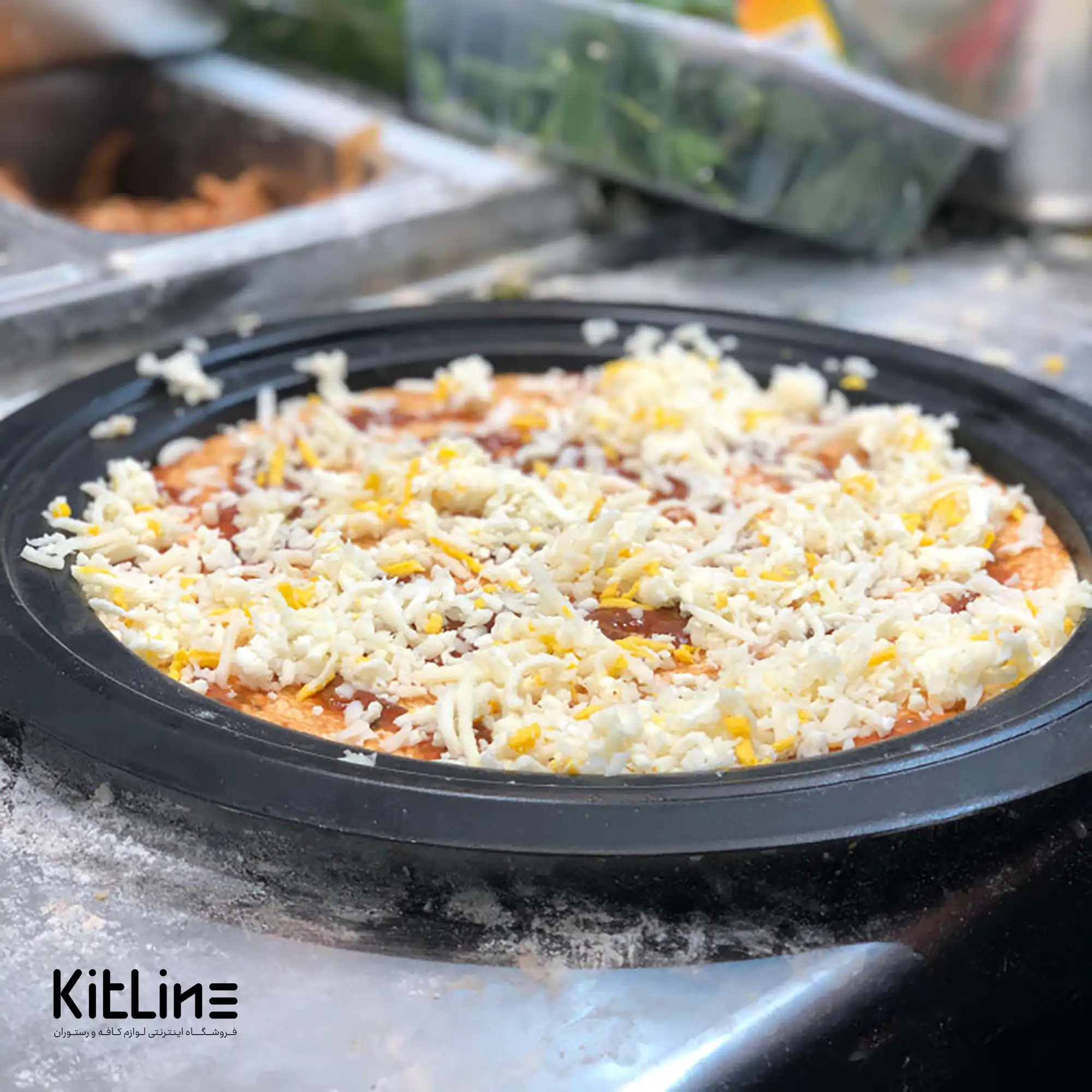 رینگ پیتزا تفلون ۲۷ سانتیمتری کیچن تک - تصویر 5