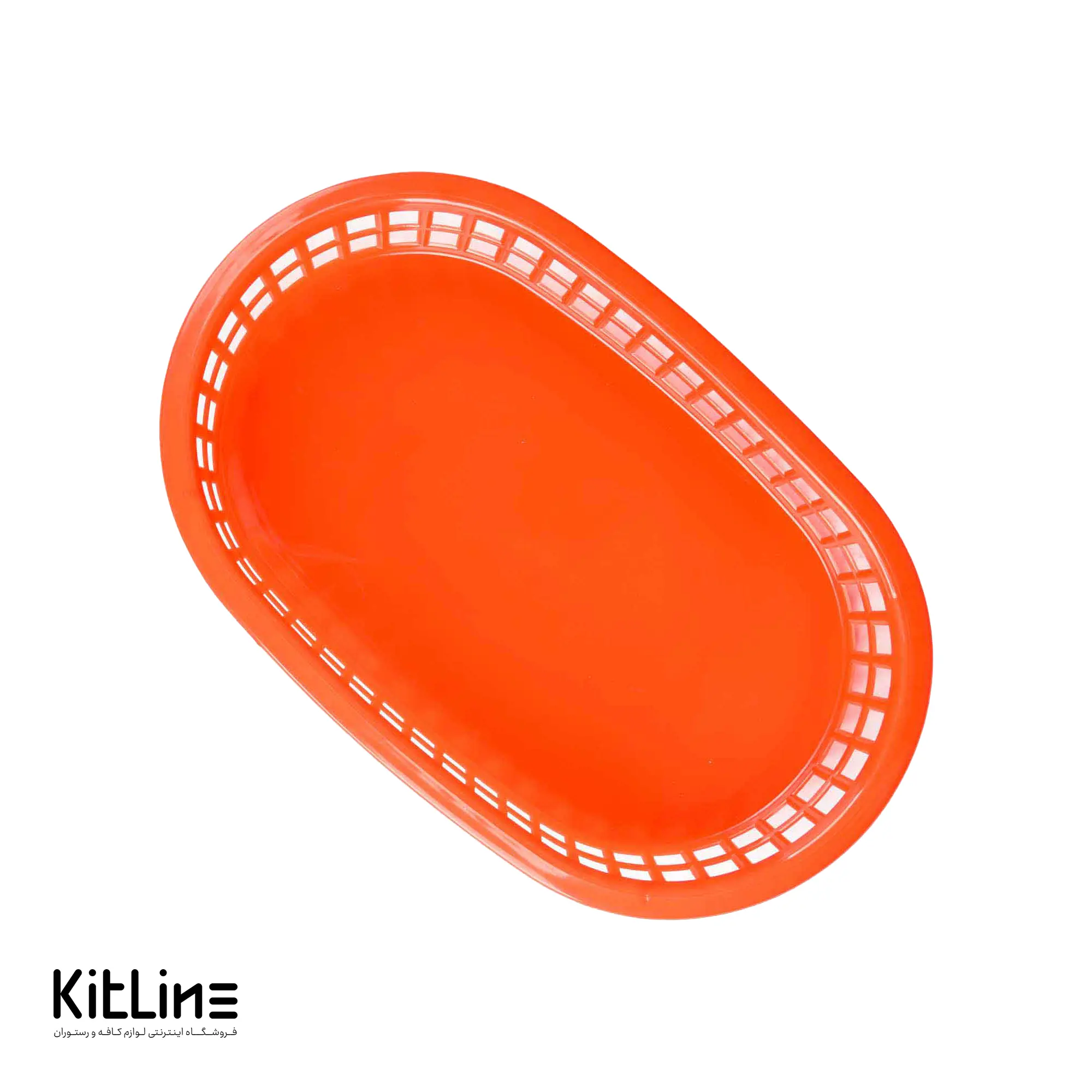 سبد سرو بیضی ۱۸×۲۸ سانتیمتری پلاستیکی قرمز کیچن تک - تصویر 3