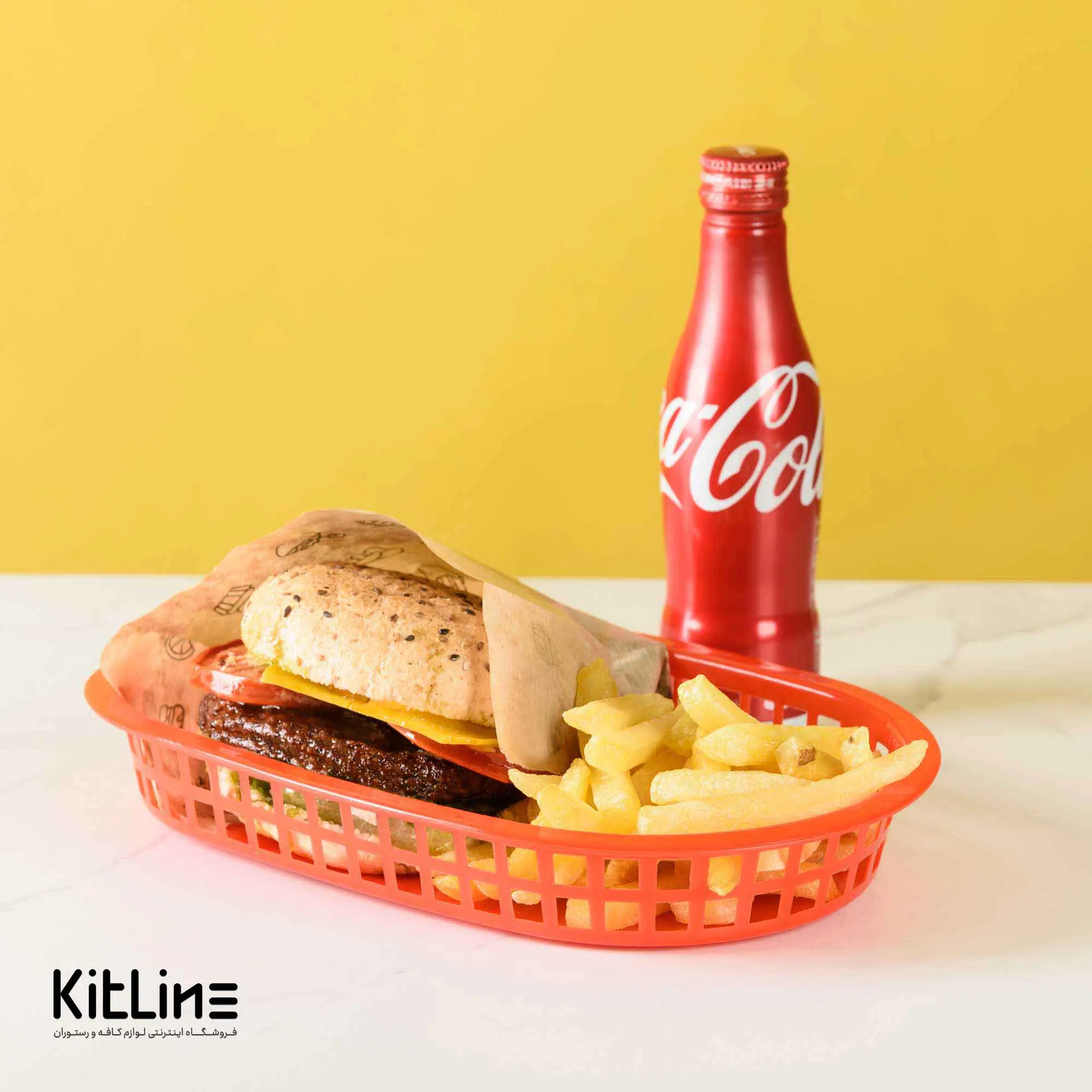 سبد سرو بیضی ۱۸×۲۸ سانتیمتری پلاستیکی قرمز کیچن تک - تصویر 5