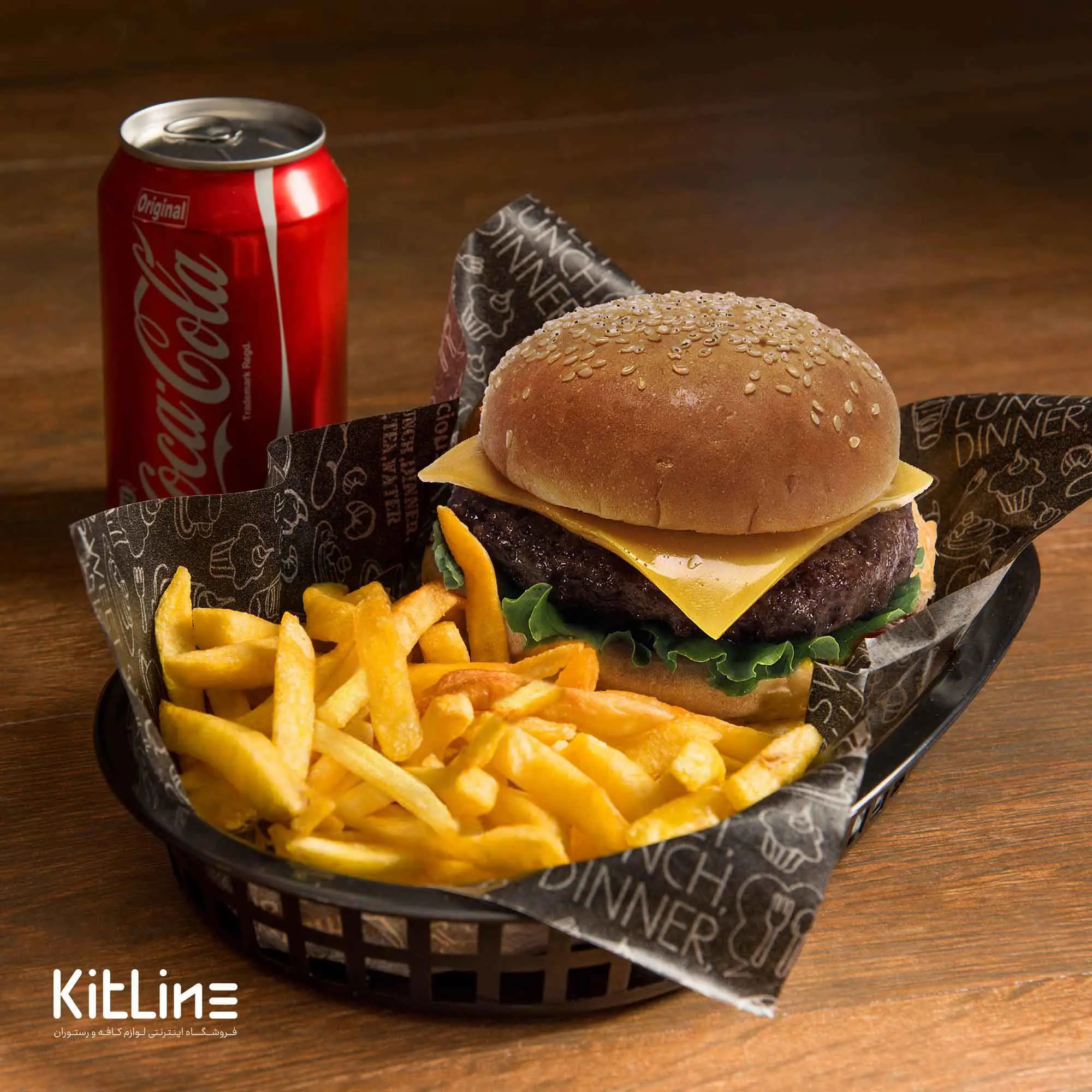 سبد سرو بیضی ۱۸×۲۸ سانتیمتری پلاستیکی مشکی کیچن تک - تصویر 8