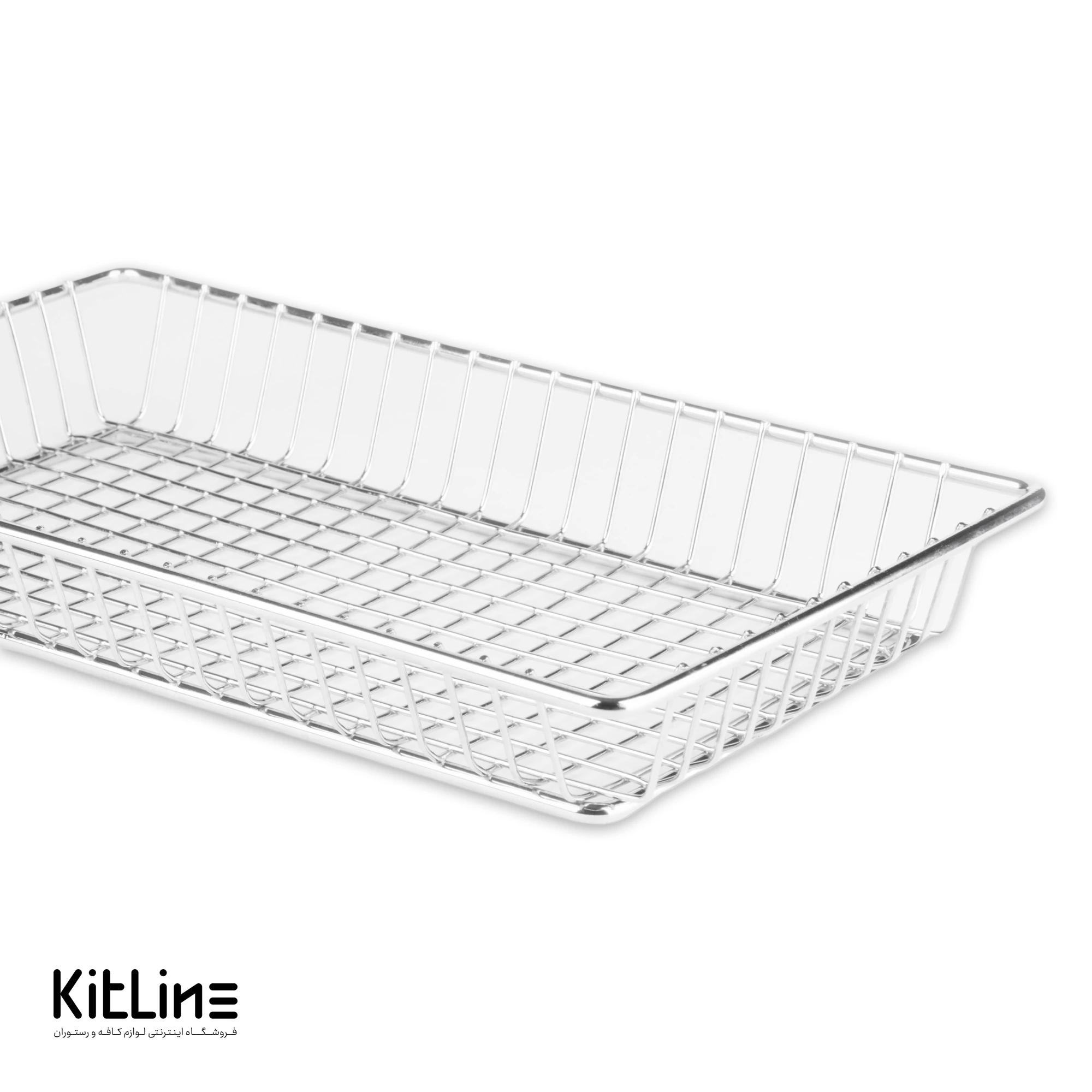 سبد سرو مستطیلی ۴×۱۵×۲۴ سانتیمتری استیل کروم کیچن تک - تصویر 3