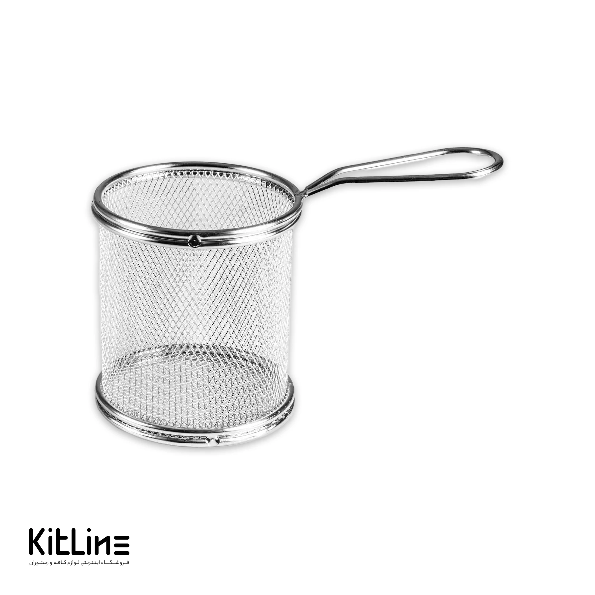 سبد سرو گرد ۸ سانتیمتری استیل کیچن تک