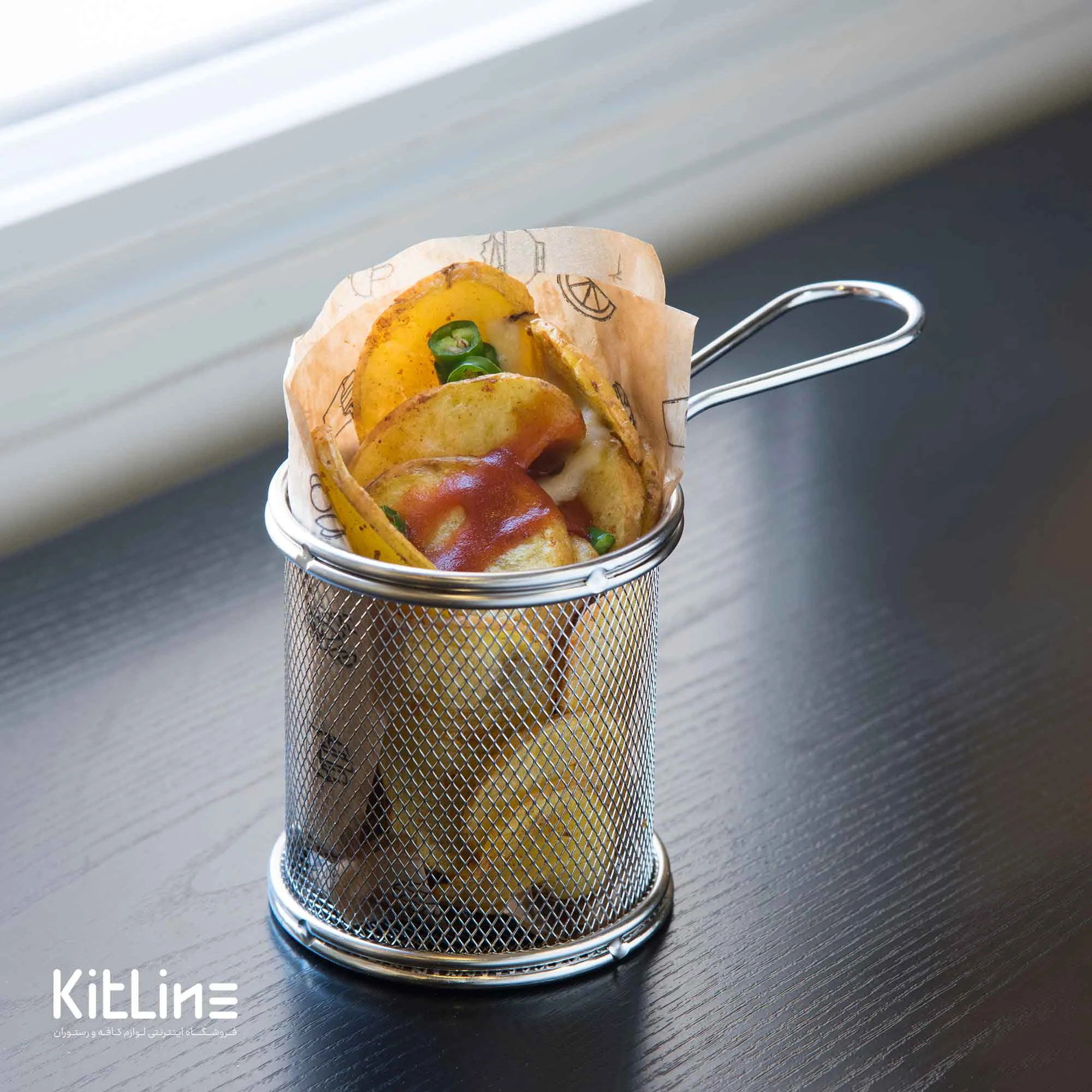 سبد سرو گرد ۸ سانتیمتری استیل کیچن تک - تصویر 5