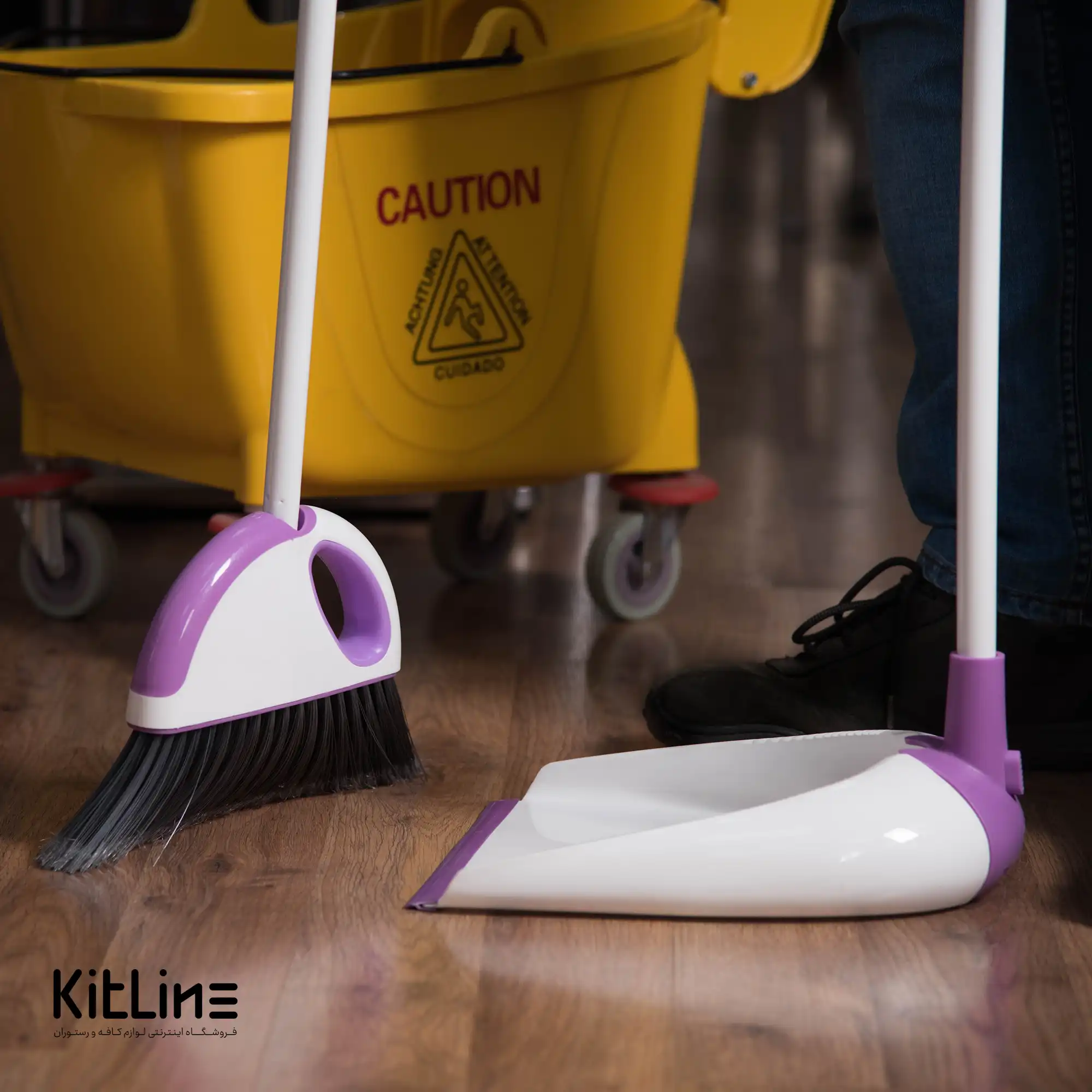 ست جارو و خاک انداز پلاستیکی مهسان - تصویر 6