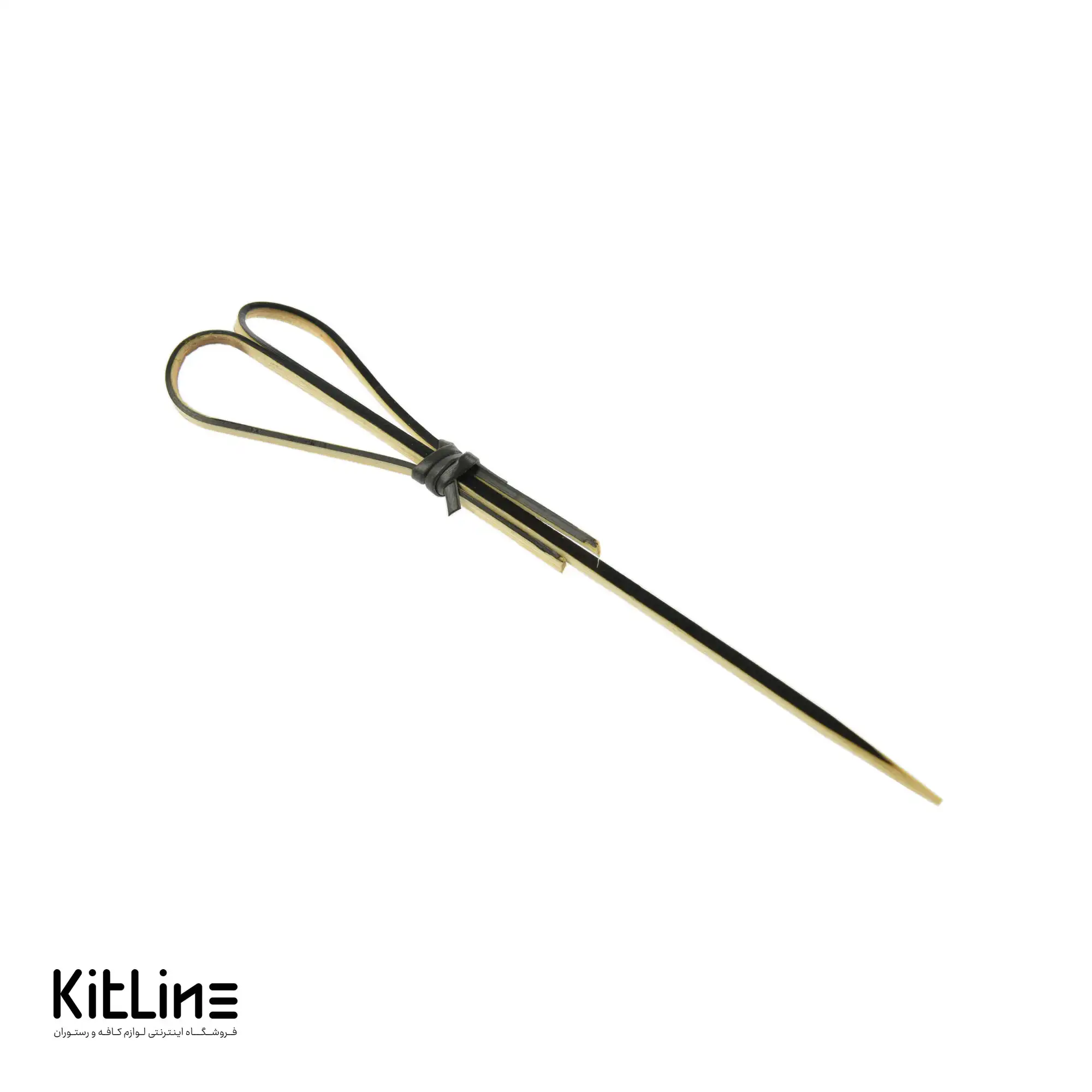 سیخ چوبی فینگر فود پاپیونی ۱۲ سانتیمتری (بسته ۱۰۰ عددی) - تصویر 2