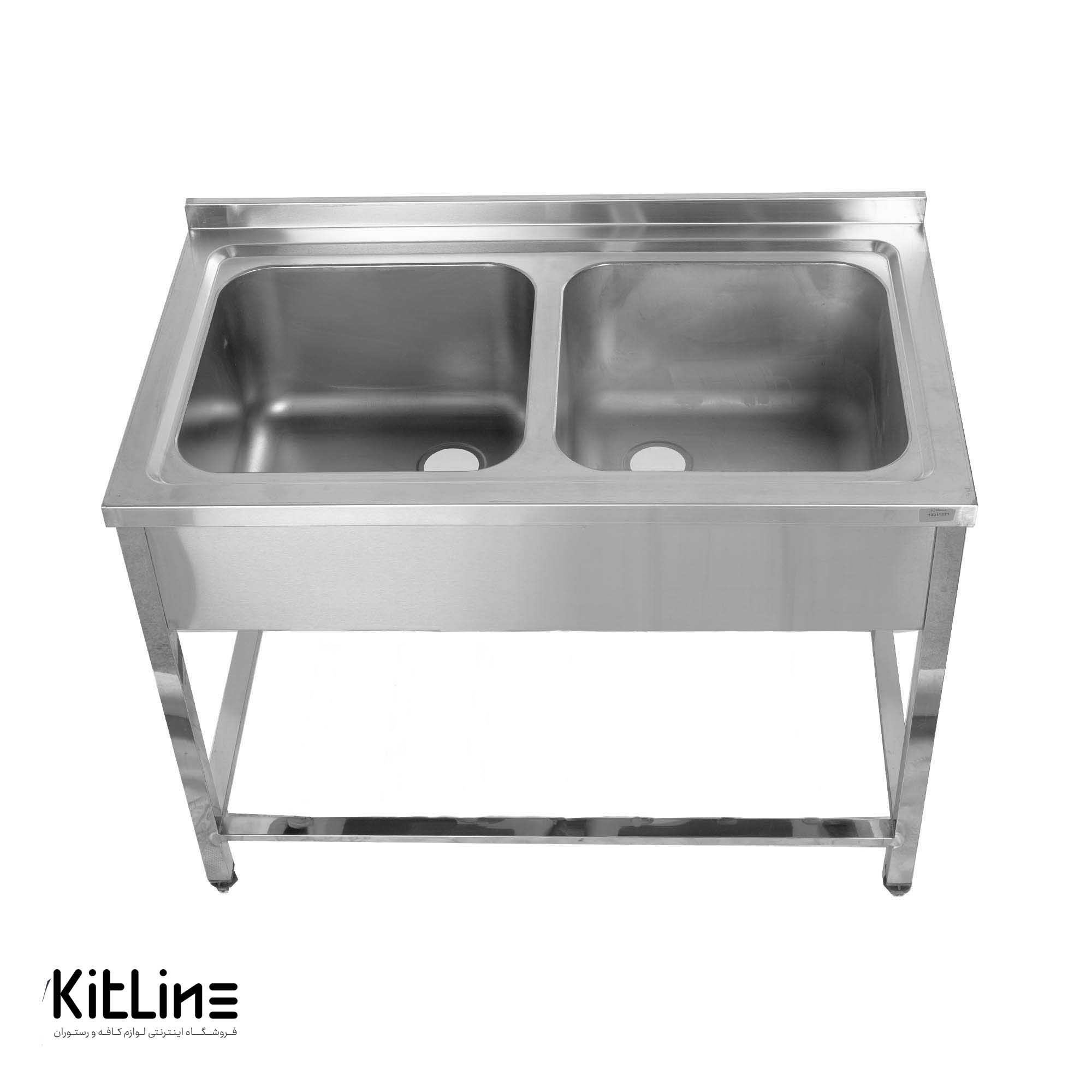 سینک دو لگن ۶۵×۱۲۰