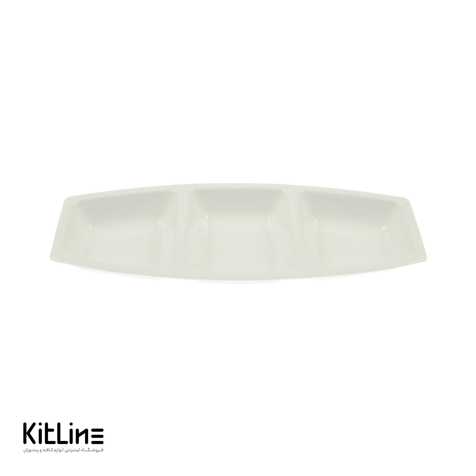 سینی محدب مای سلف چینی زرین ۳ خانه سفید