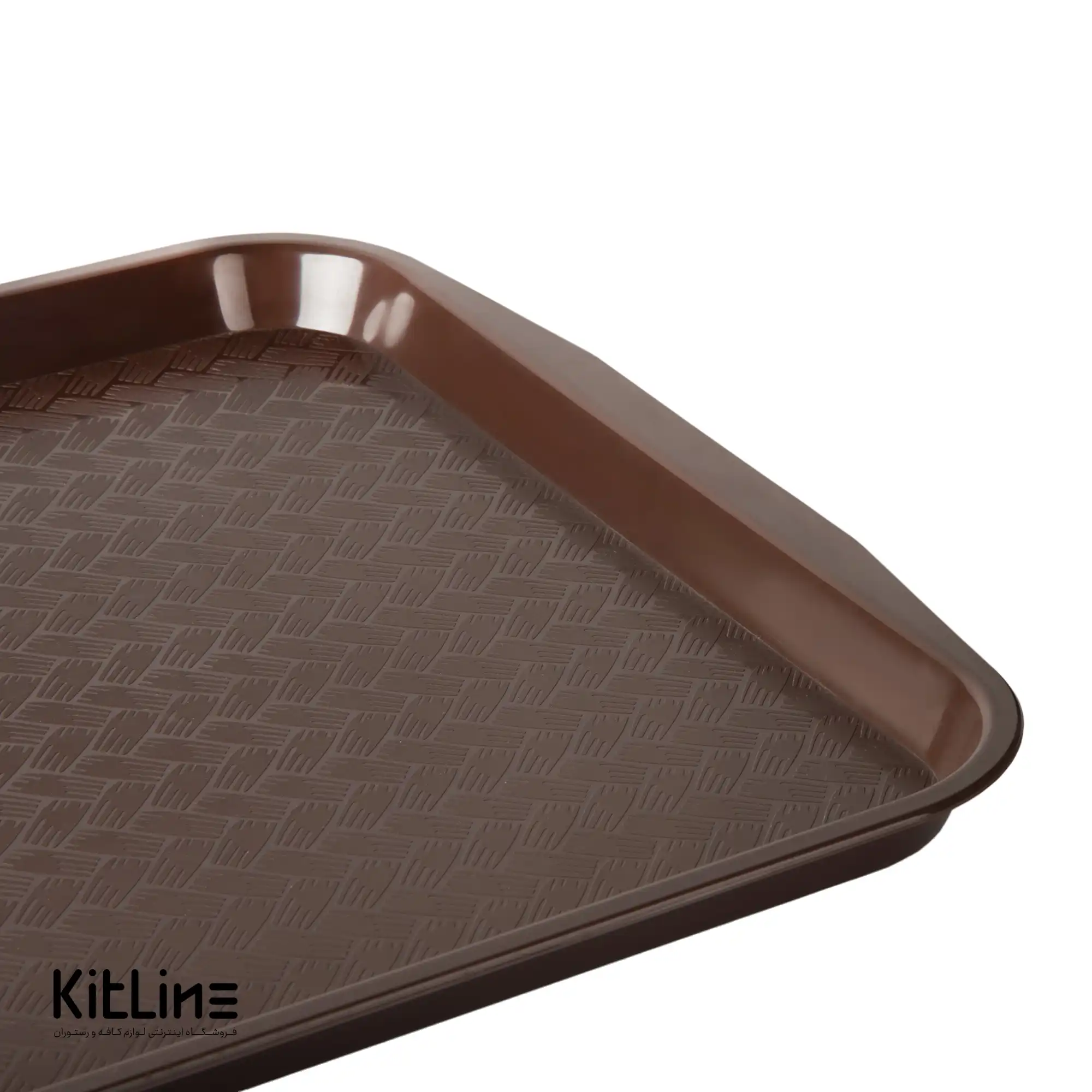 سینی پلی پروپیلن ۴۰x۳۰ سانتیمتری قهوه ای روشن کیچن تک - تصویر 2