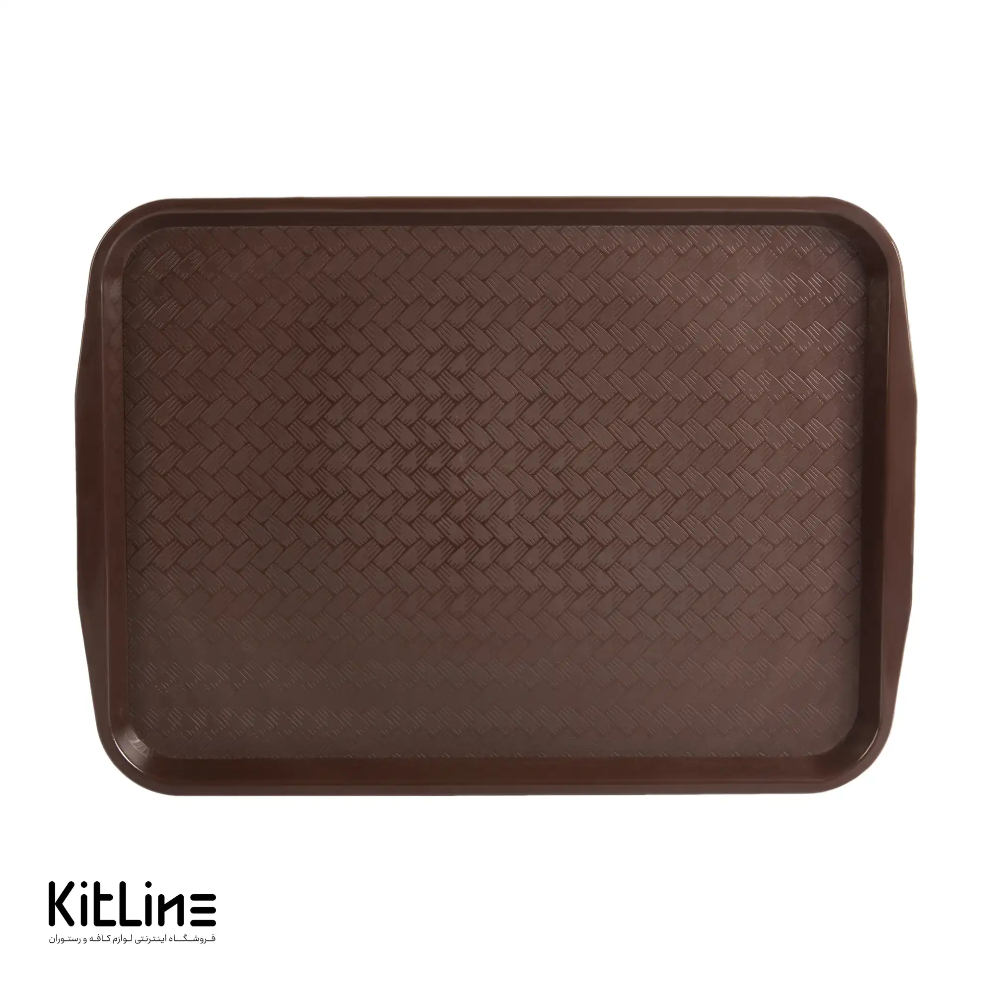 سینی پلی پروپیلن ۴۰x۳۰ سانتیمتری قهوه ای روشن کیچن تک - تصویر 3