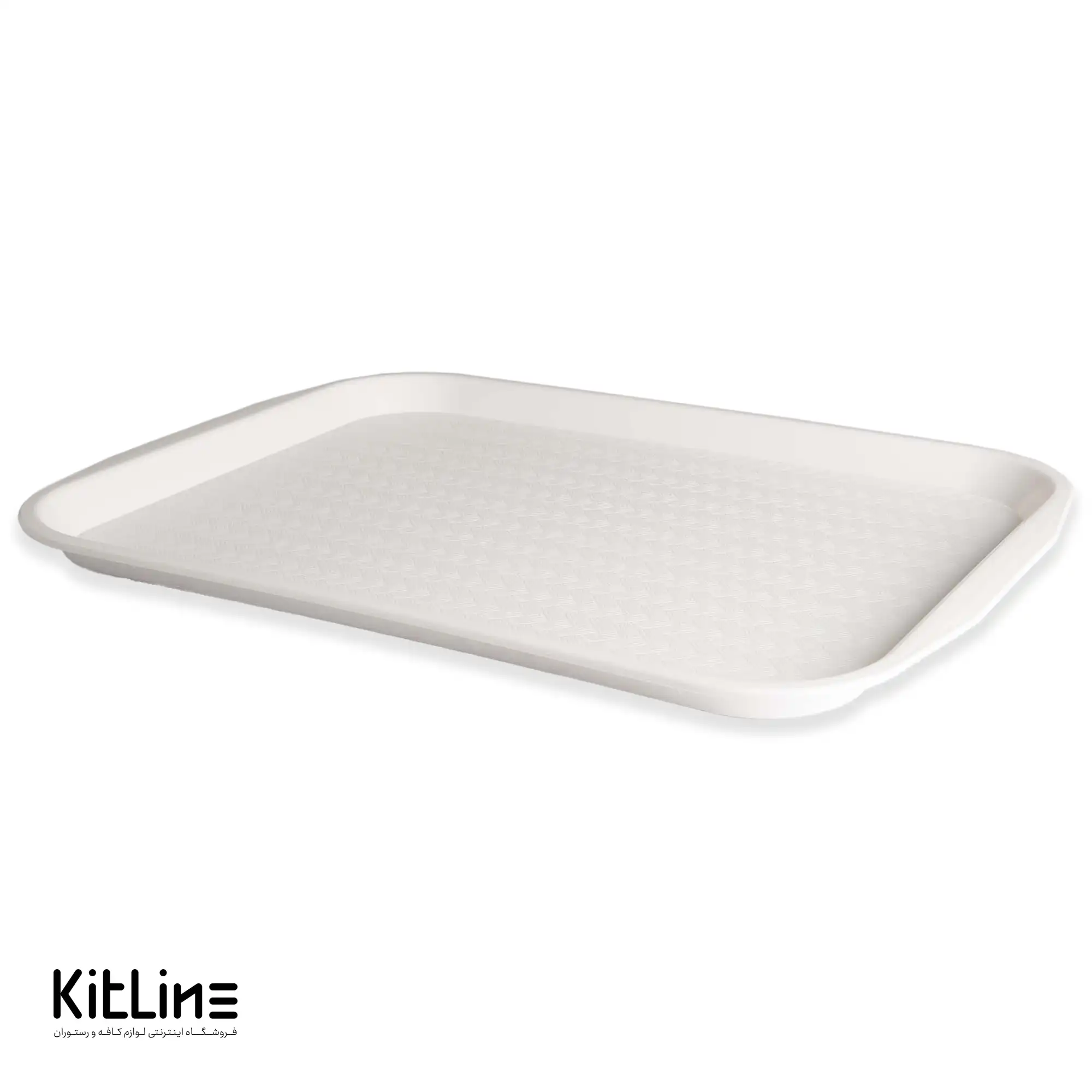 سینی پلی پروپیلن ۴۵x۳۵ سانتیمتری طوسی روشن کیچن تک