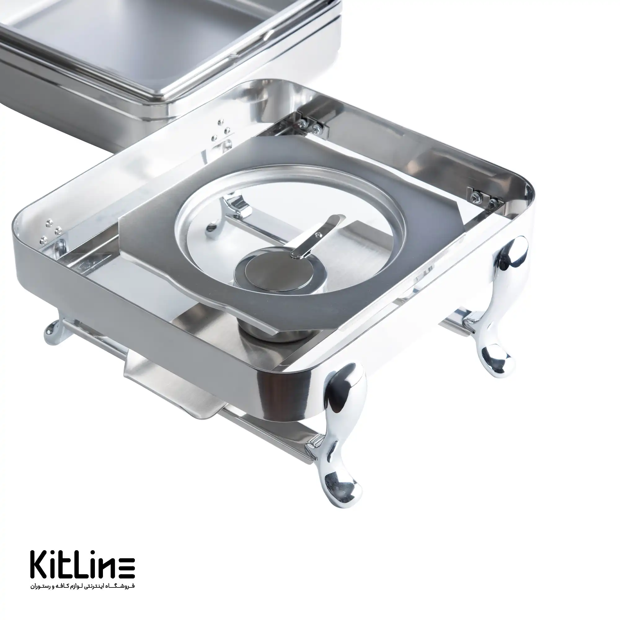 شفینگ دیش خورشتی مربعی ۵.۱ لیتری استیل - تصویر 2