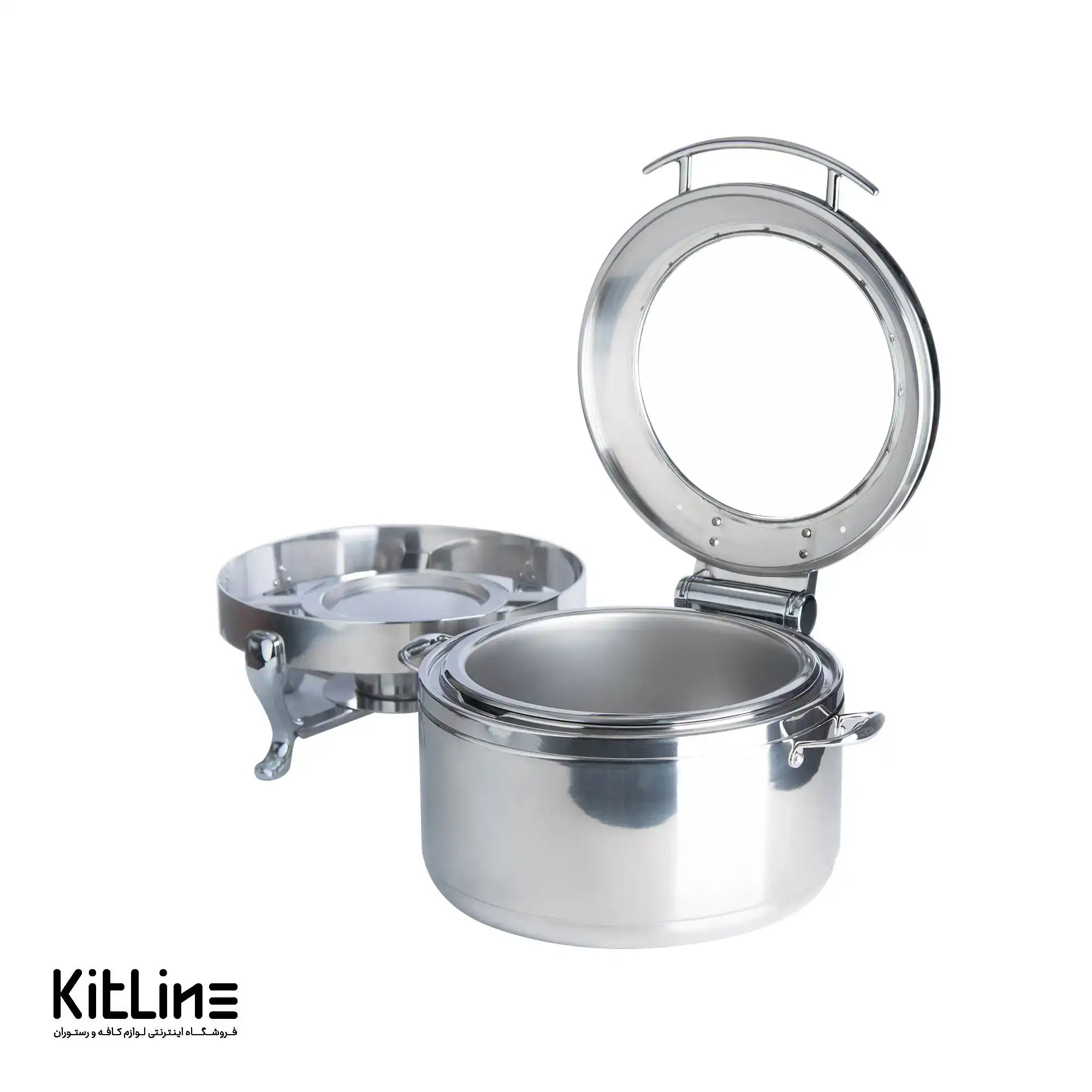 شفینگ دیش سوپی گرد ۱۲ لیتری استیل - تصویر 4