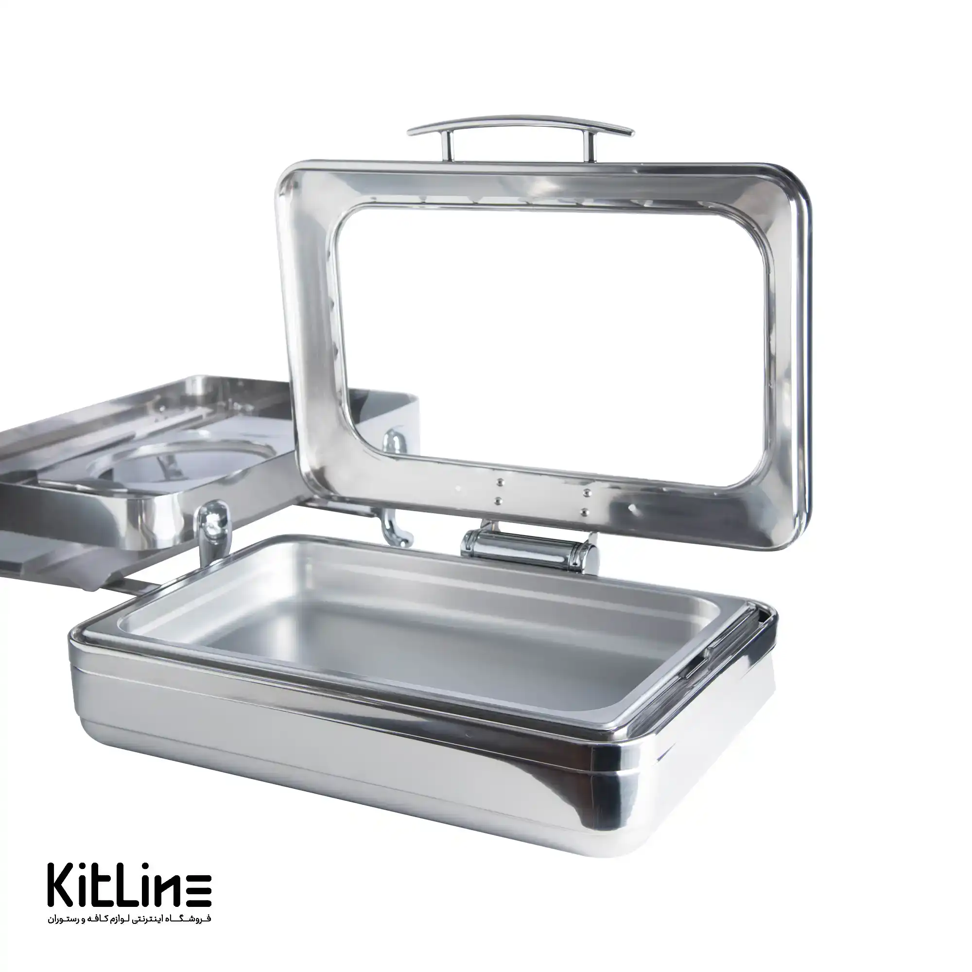 شفینگ دیش پلویی مستطیلی ۸.۳ لیتری استیل - تصویر 5