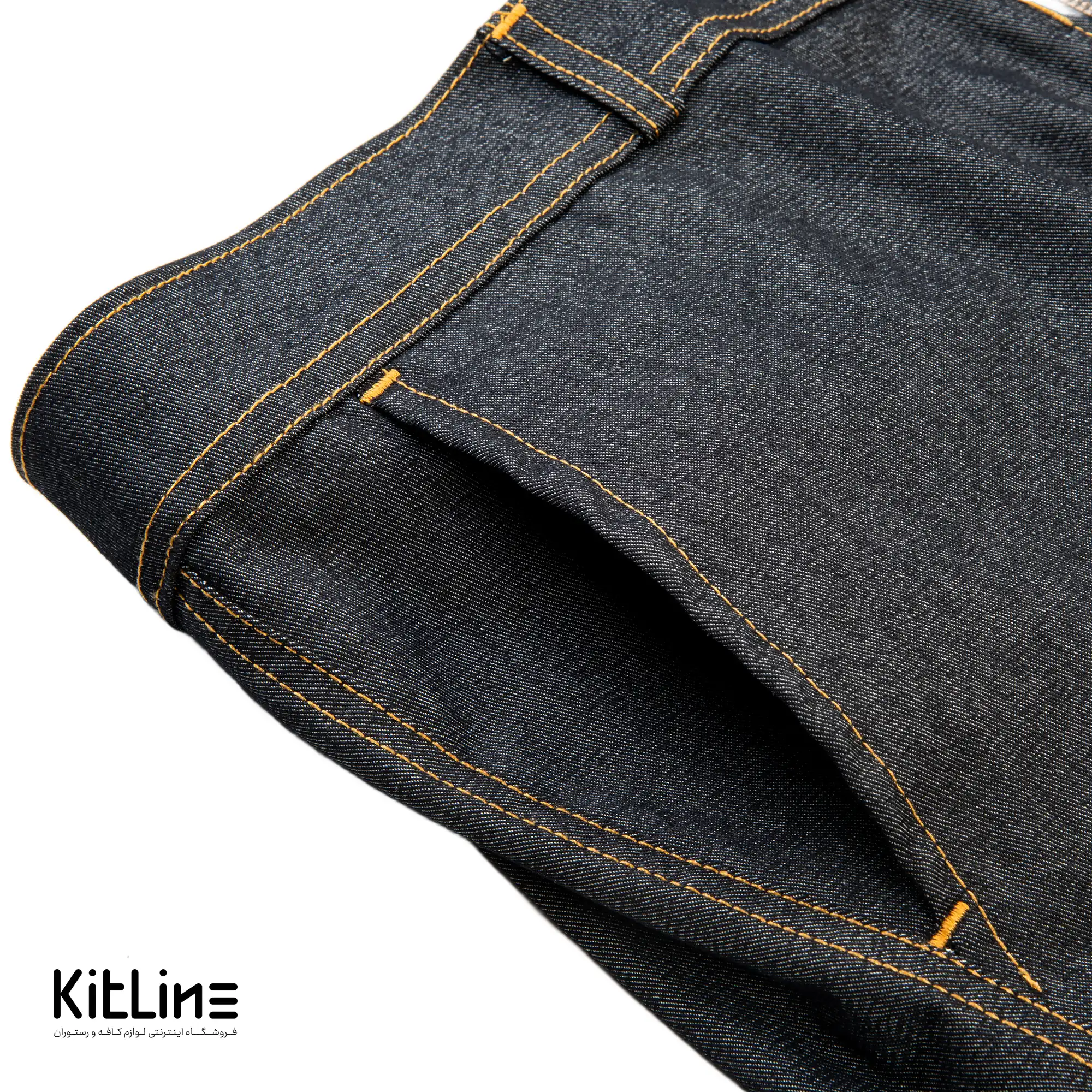 شلوار جین کمر کش مشکی پوشاکو - تصویر 3