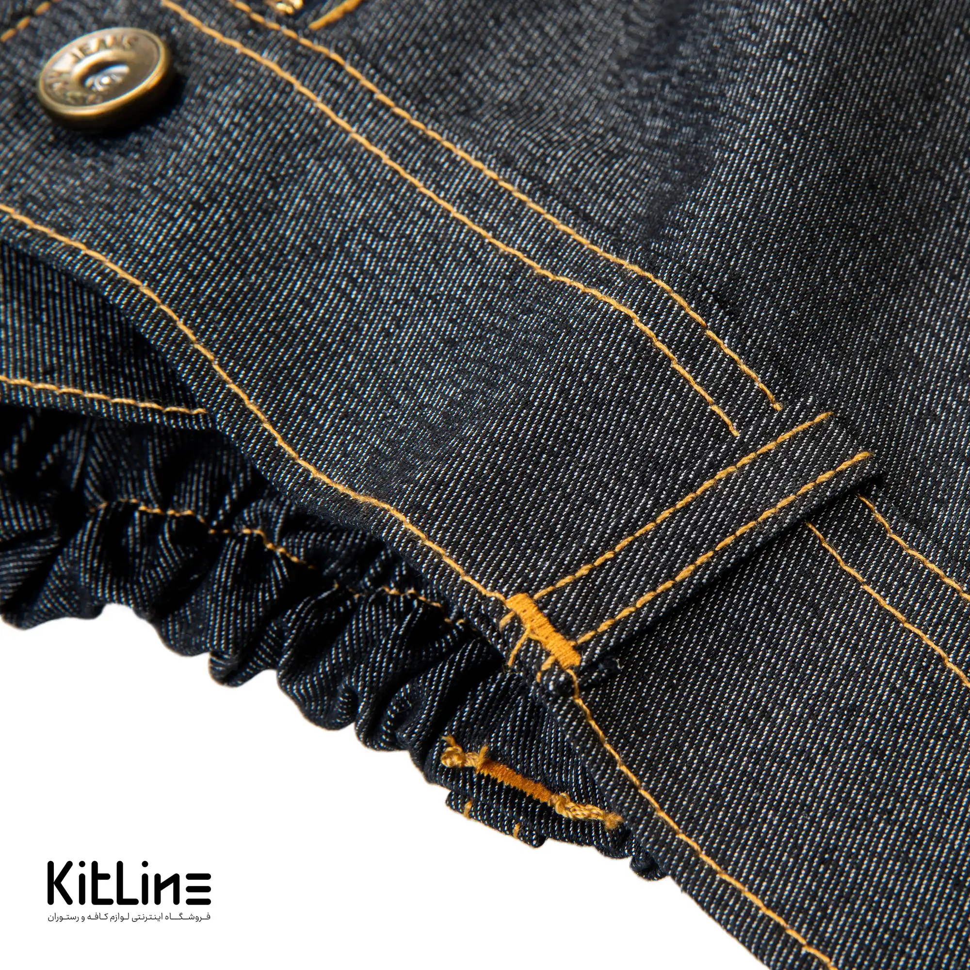 شلوار جین کمر کش مشکی پوشاکو - تصویر 4