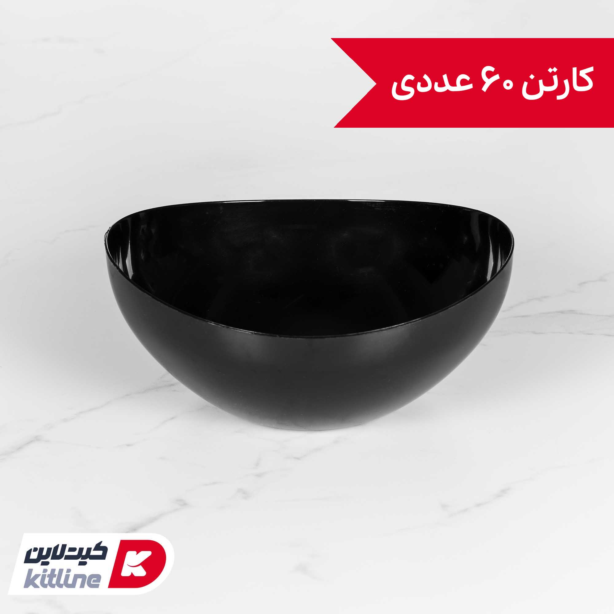 کاسه یکبار مصرف ۱۵۰۰ میلی لیتری مشکی (کارتن ۶۰ عددی)