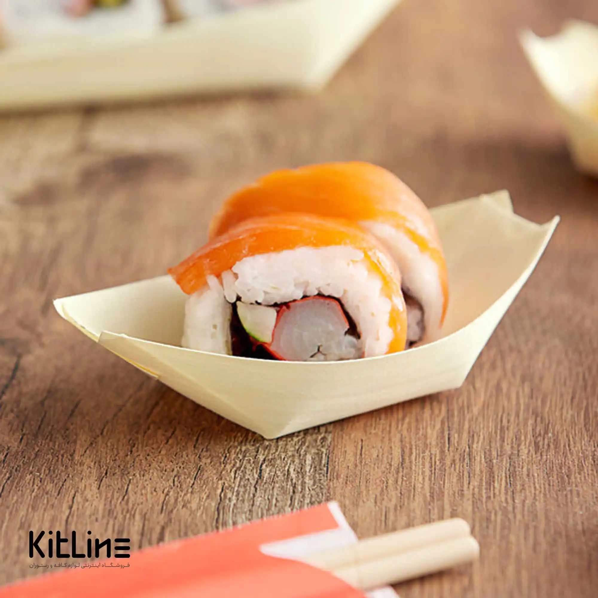 ظرف سرو سوشی یکبار مصرف ۶.۵×۹ سانتیمتری (کارتن ۵۰ عددی) - تصویر 4