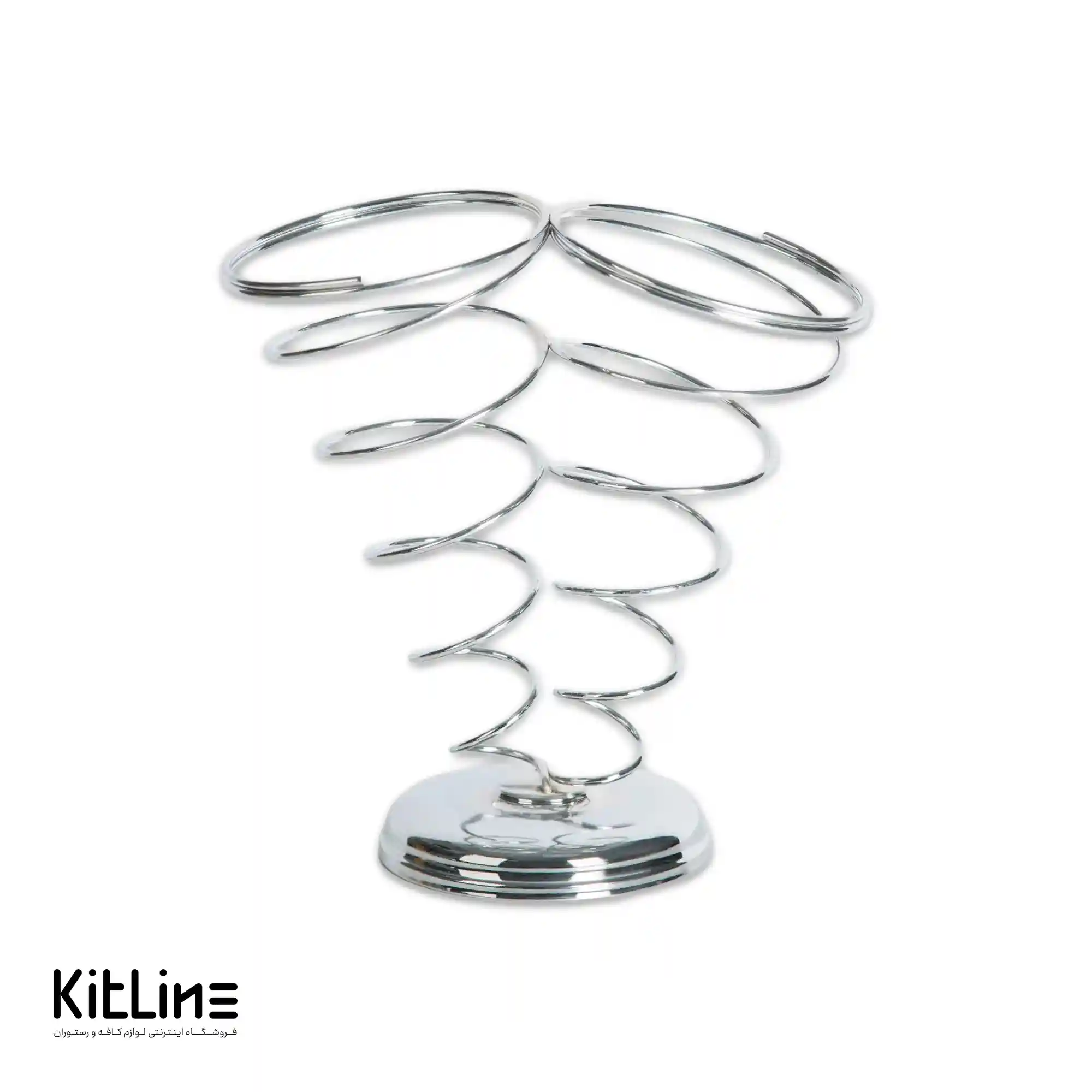 ظرف سرو سیب زمینی قیفی ۲ عددی فلزی کیچن تک