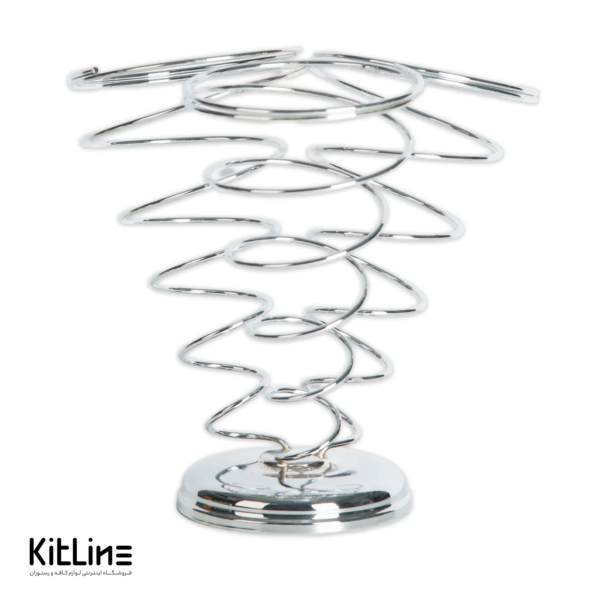 ظرف سرو سیب زمینی قیفی ۳ عددی فلزی کیچن تک