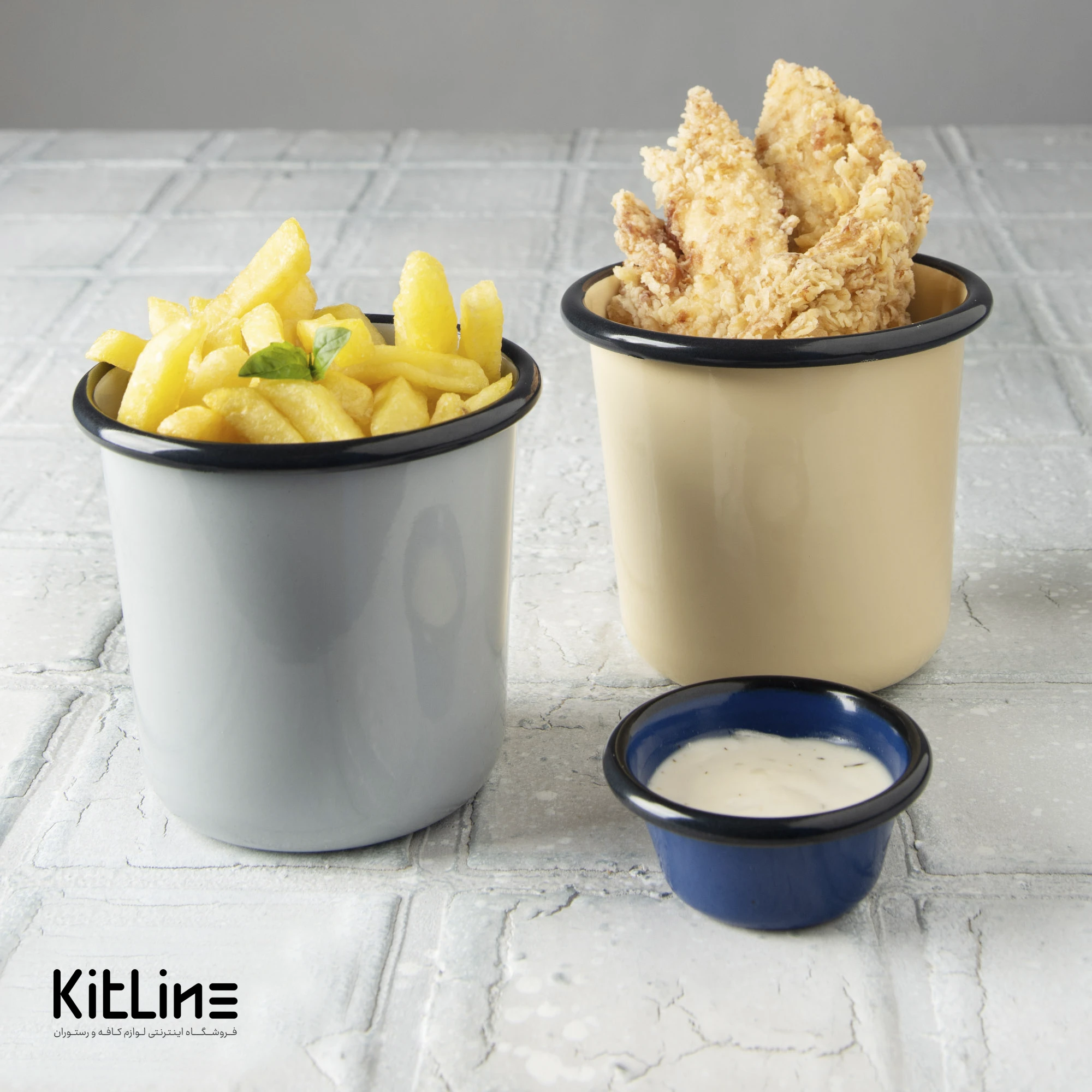 ظرف سرو لعابی ۷×۱۰×۱۰.۵ سانتیمتری طوسی بنشاد - تصویر 3