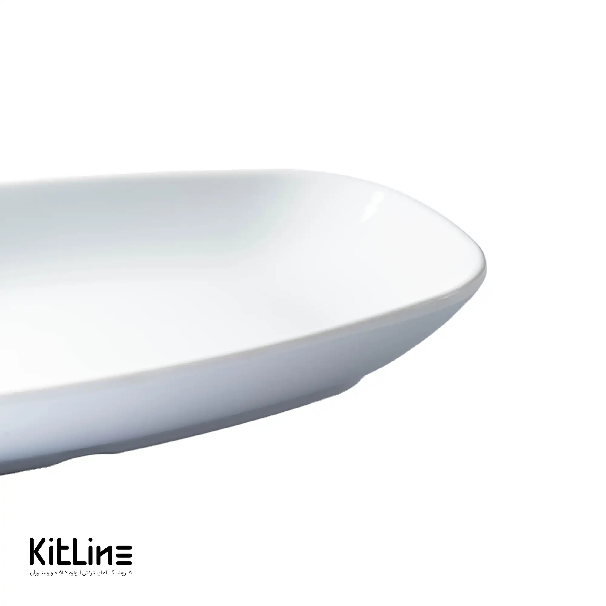 ظرف سرو ملامین اوال ۳×۱۶×۲۸.۵ سانتیمتری سفید - تصویر 3